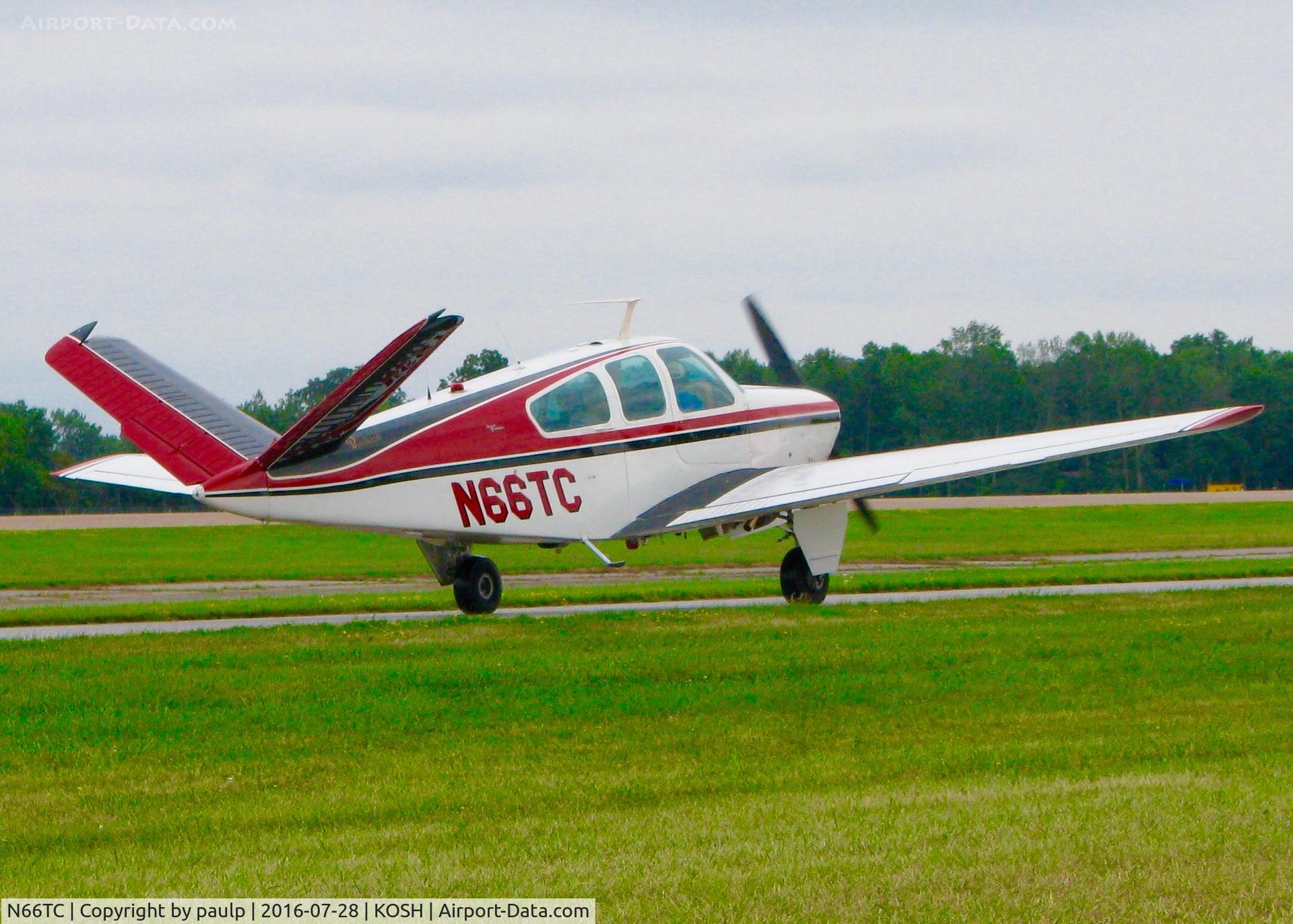 N66TC, 1966 Beech V35 Bonanza C/N D-8061, At Oshkosh.