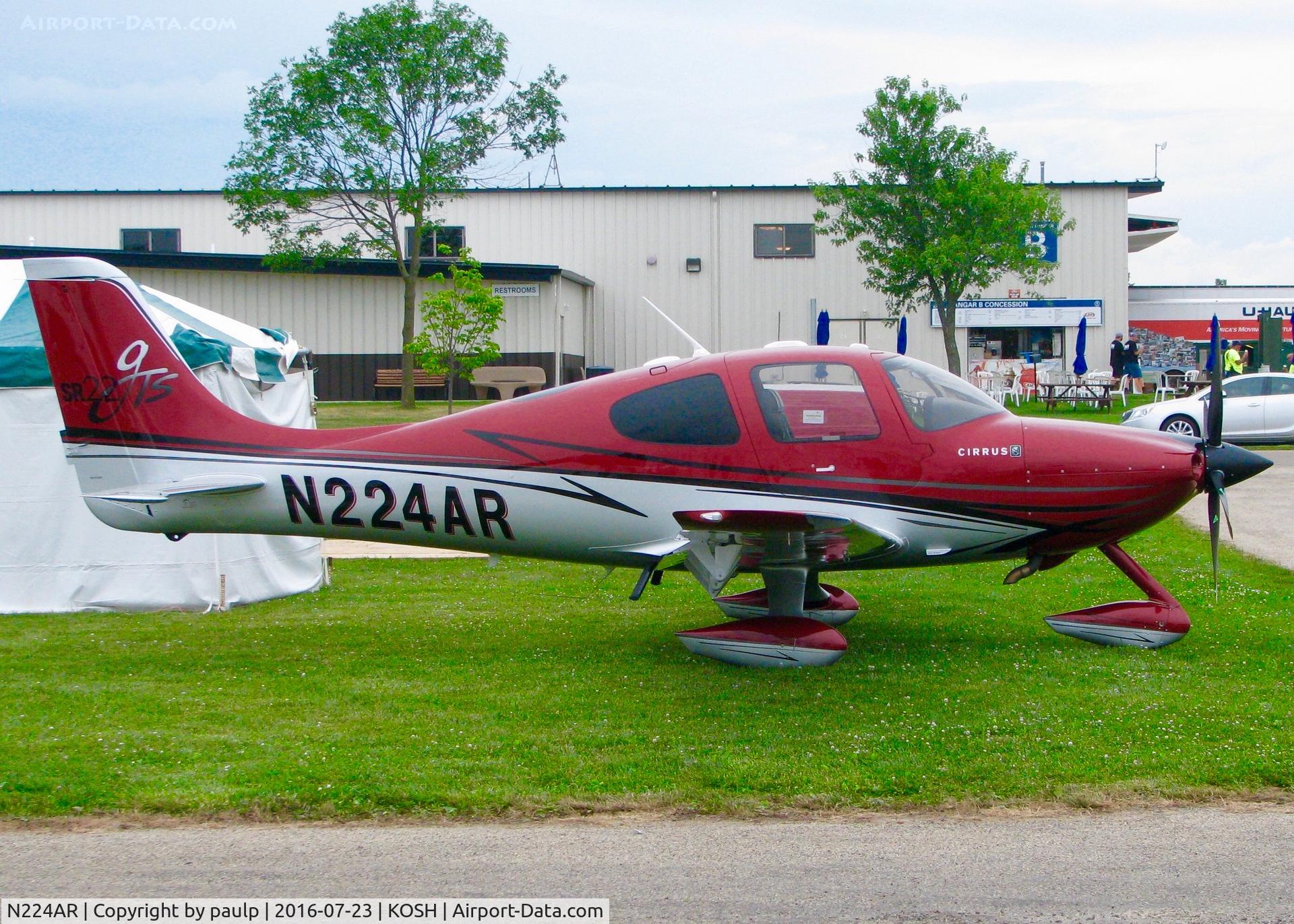 N224AR, 2001 Cirrus SR22 GTS C/N 0137, At Oshkosh.