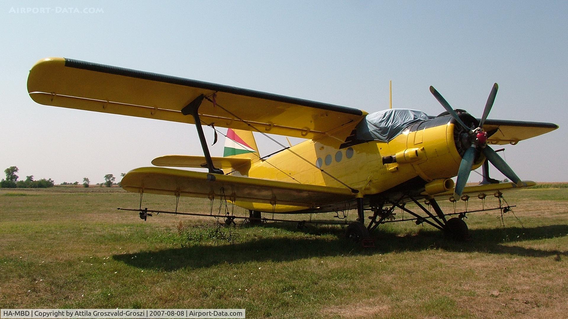 HA-MBD, 1975 PZL-Mielec An-2R C/N 1G161-09, Nagyszénás agricultural airport and take-off field, Hungary