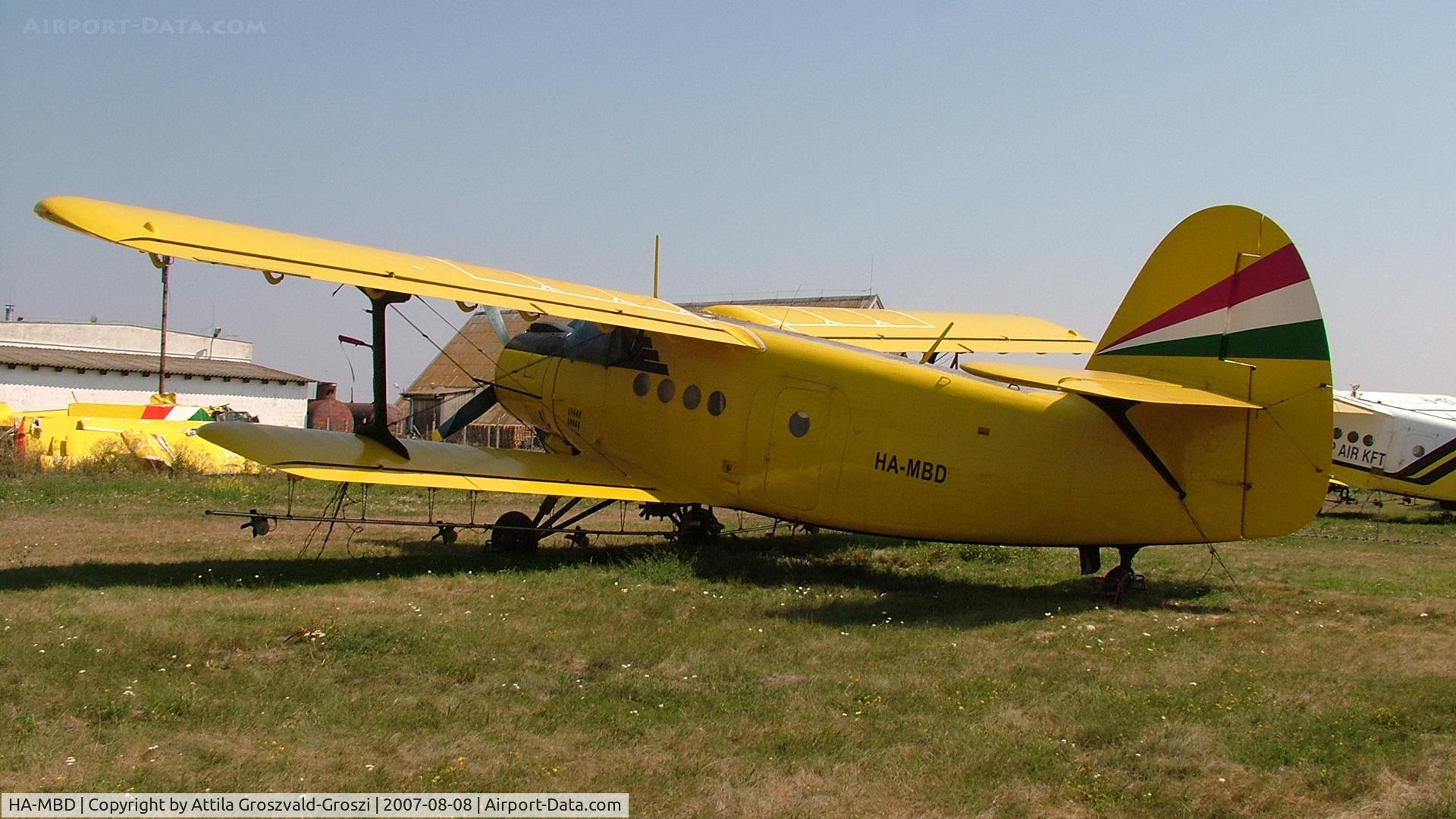 HA-MBD, 1975 PZL-Mielec An-2R C/N 1G161-09, Nagyszénás agricultural airport and take-off field, Hungary