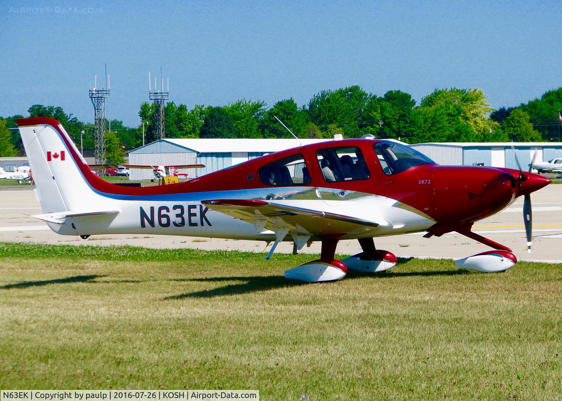 N63EK, 2004 Cirrus SR22 C/N 1095, At Oshkosh.