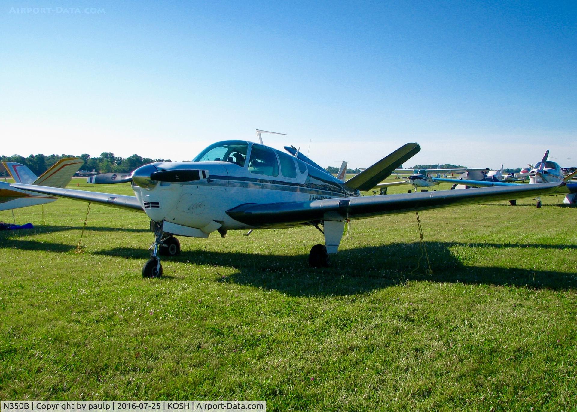 N350B, 1957 Beech H35 Bonanza C/N D-4905, At Oshkosh.