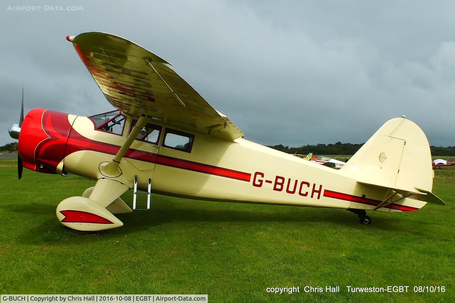 G-BUCH, 1943 Stinson V77 (AT-19) Reliant C/N 77-381, at Turweston