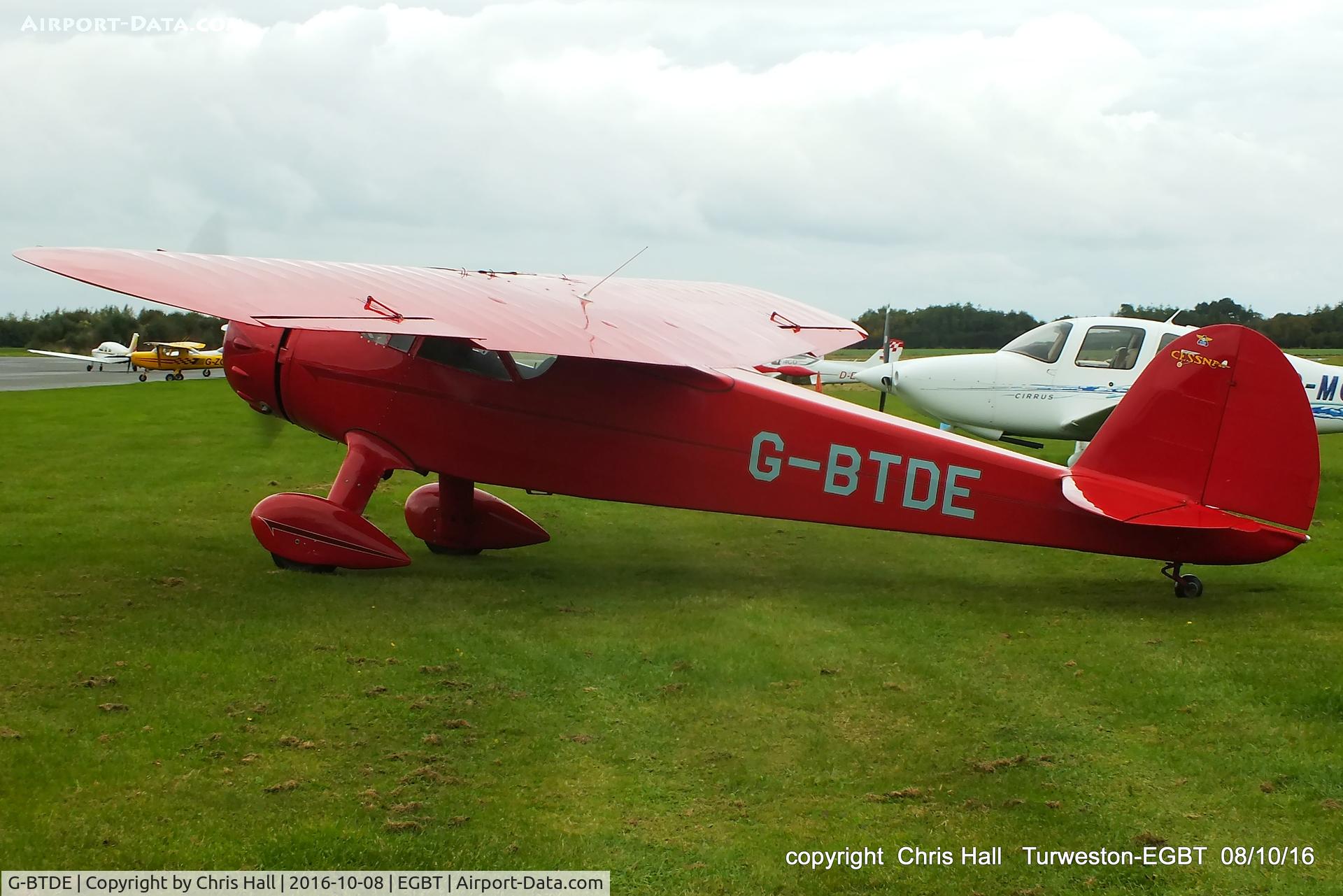 G-BTDE, 1940 Cessna C-165 Airmaster C/N 551, at Turweston