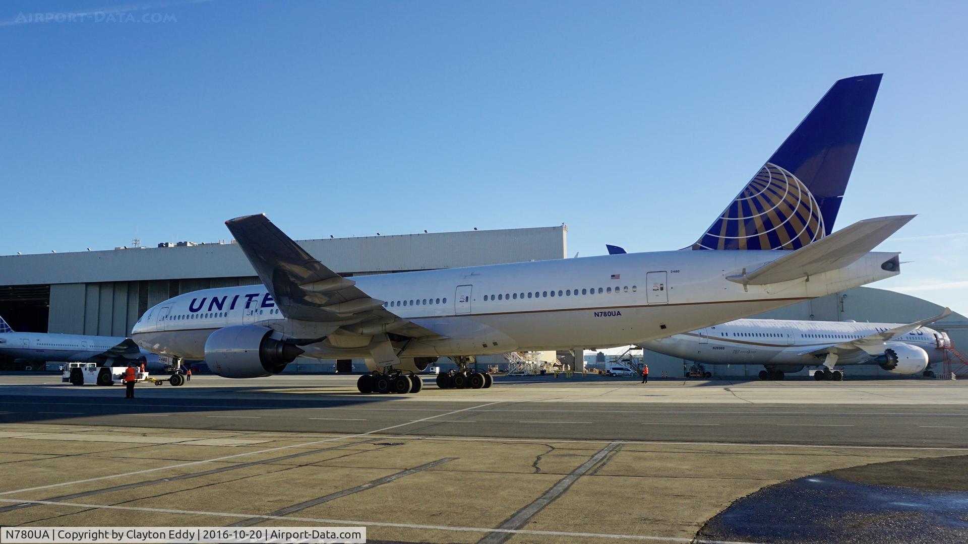 N780UA, 1996 Boeing 777-222 C/N 26944, SFO 2016