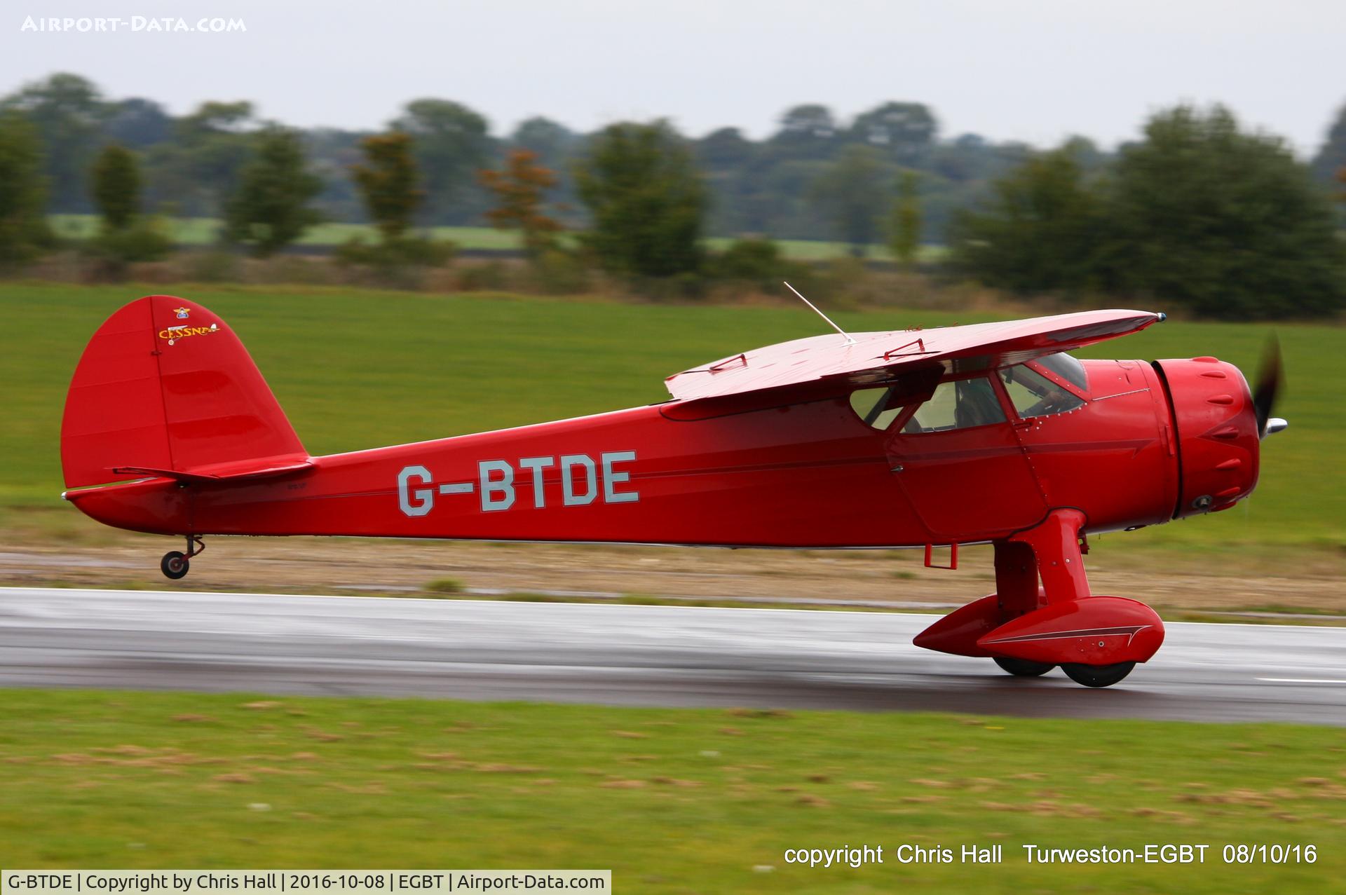 G-BTDE, 1940 Cessna C-165 Airmaster C/N 551, at Turweston
