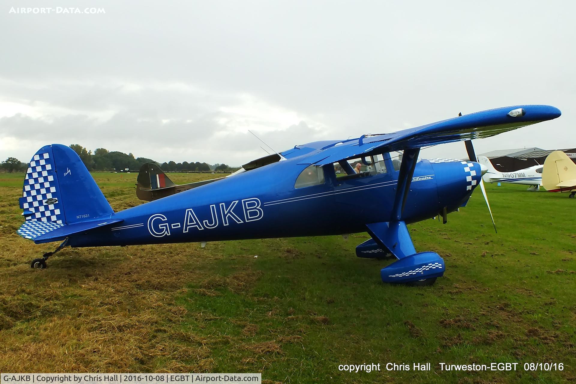 G-AJKB, 1946 Luscombe 8E Silvaire C/N 3058, at Turweston