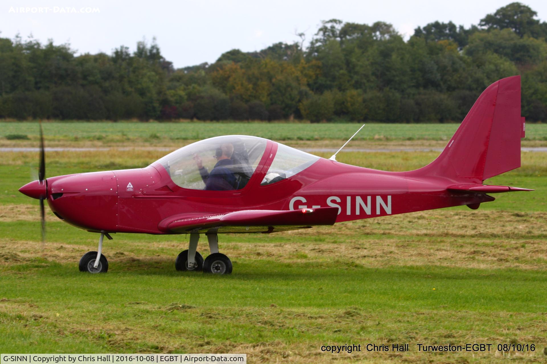 G-SINN, 2014 Aerotechnik EV-97 Eurostar C/N 2014-4203, at Turweston