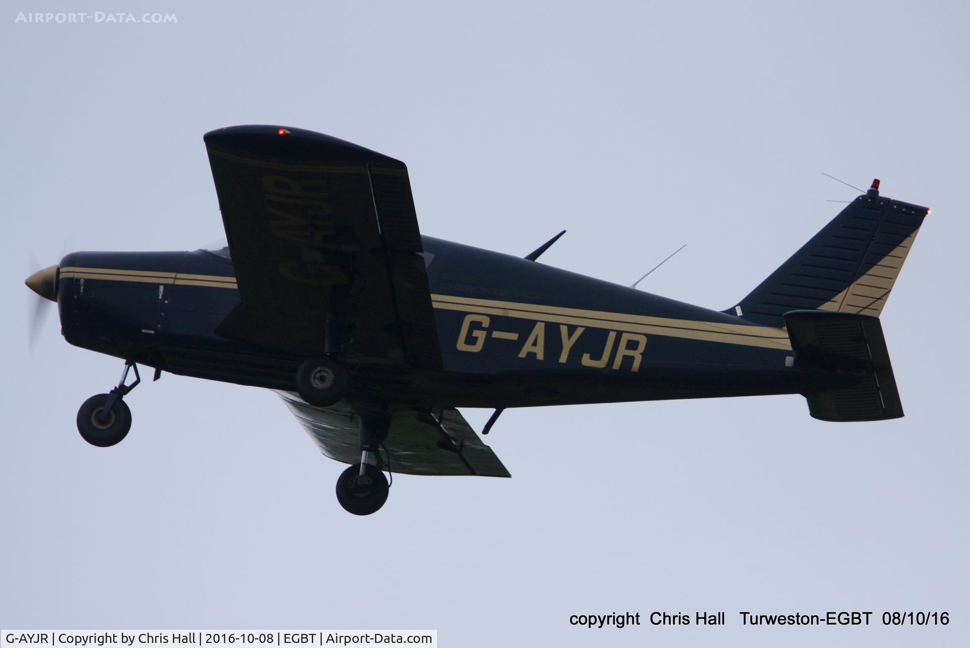 G-AYJR, 1970 Piper PA-28-140 Cherokee C/N 28-26694, at Turweston