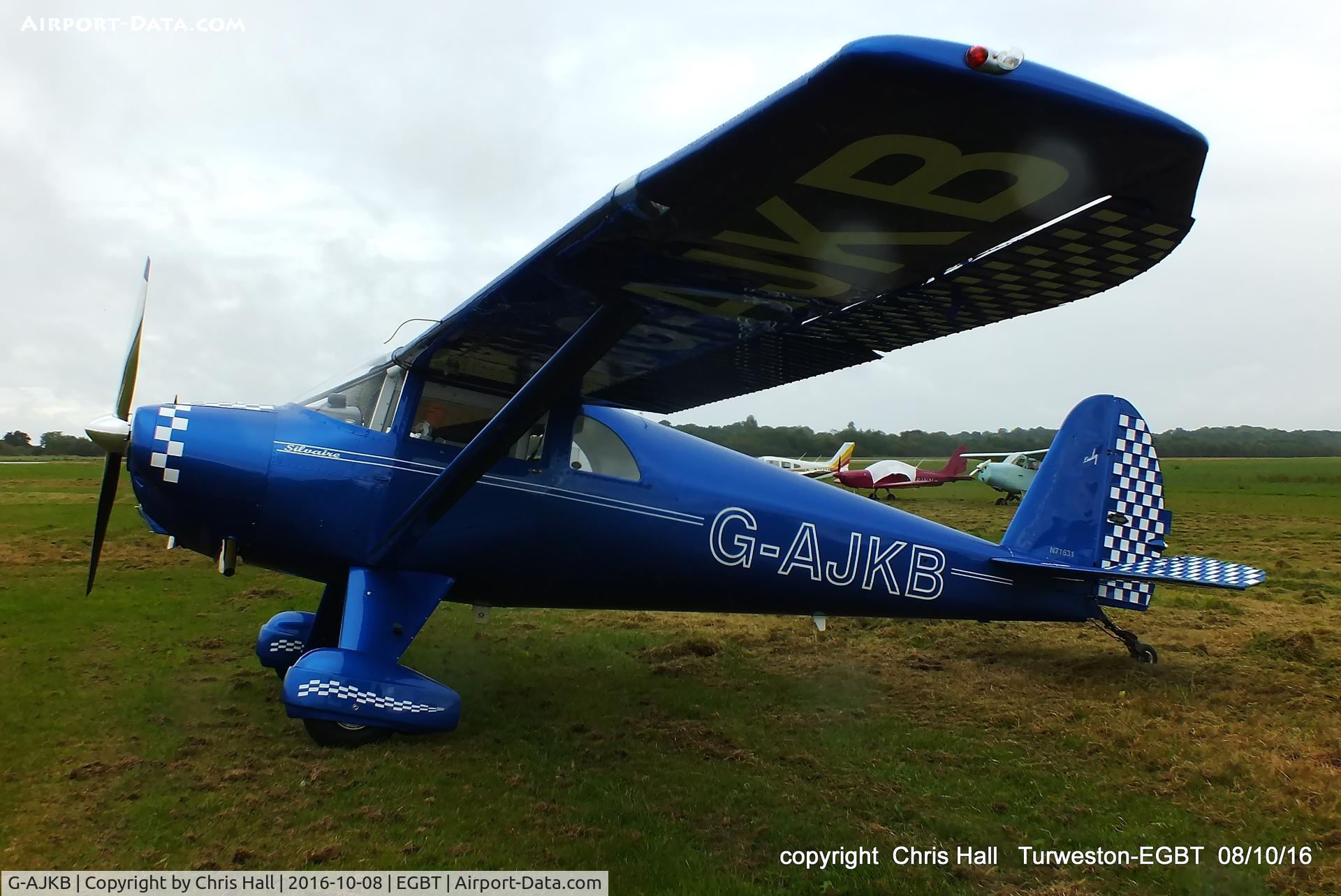 G-AJKB, 1946 Luscombe 8E Silvaire C/N 3058, at Turweston