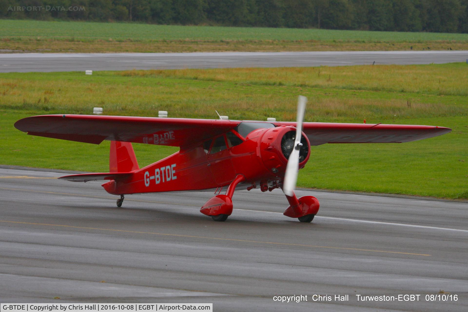 G-BTDE, 1940 Cessna C-165 Airmaster C/N 551, at Turweston