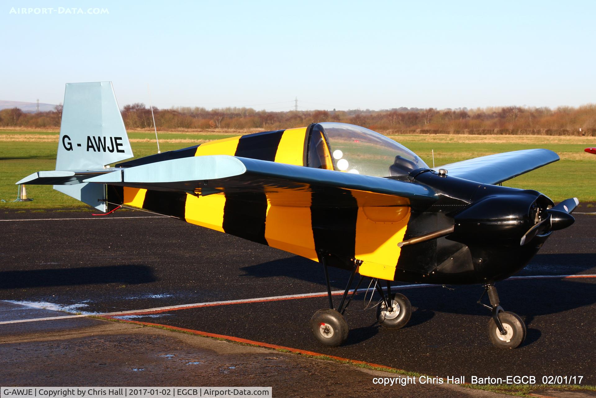 G-AWJE, 1968 Tipsy T-66 Nipper Mk 3 C/N S121, at Barton