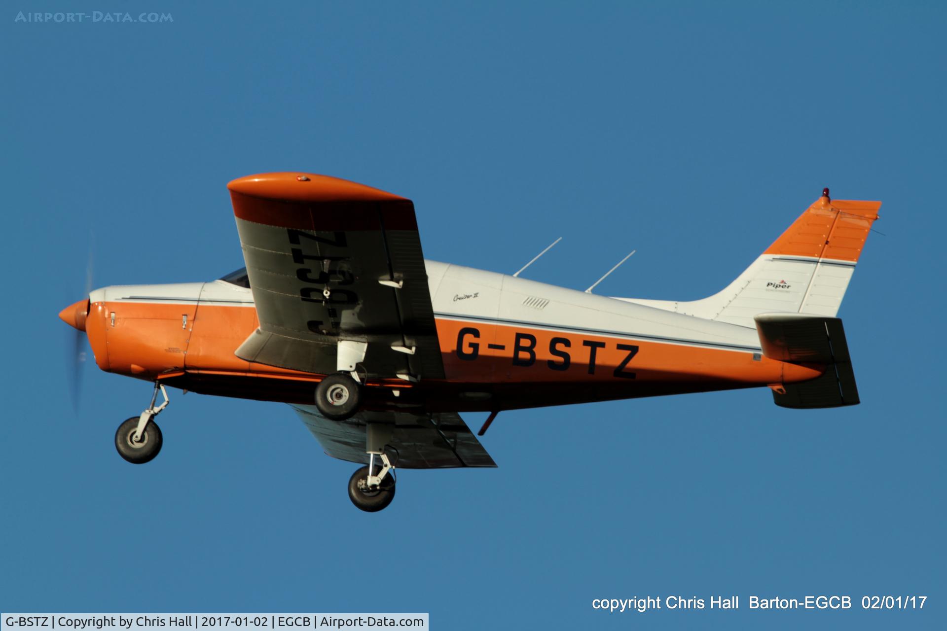 G-BSTZ, 1977 Piper PA-28-140 Cherokee Cruiser C/N 28-7725153, at Barton