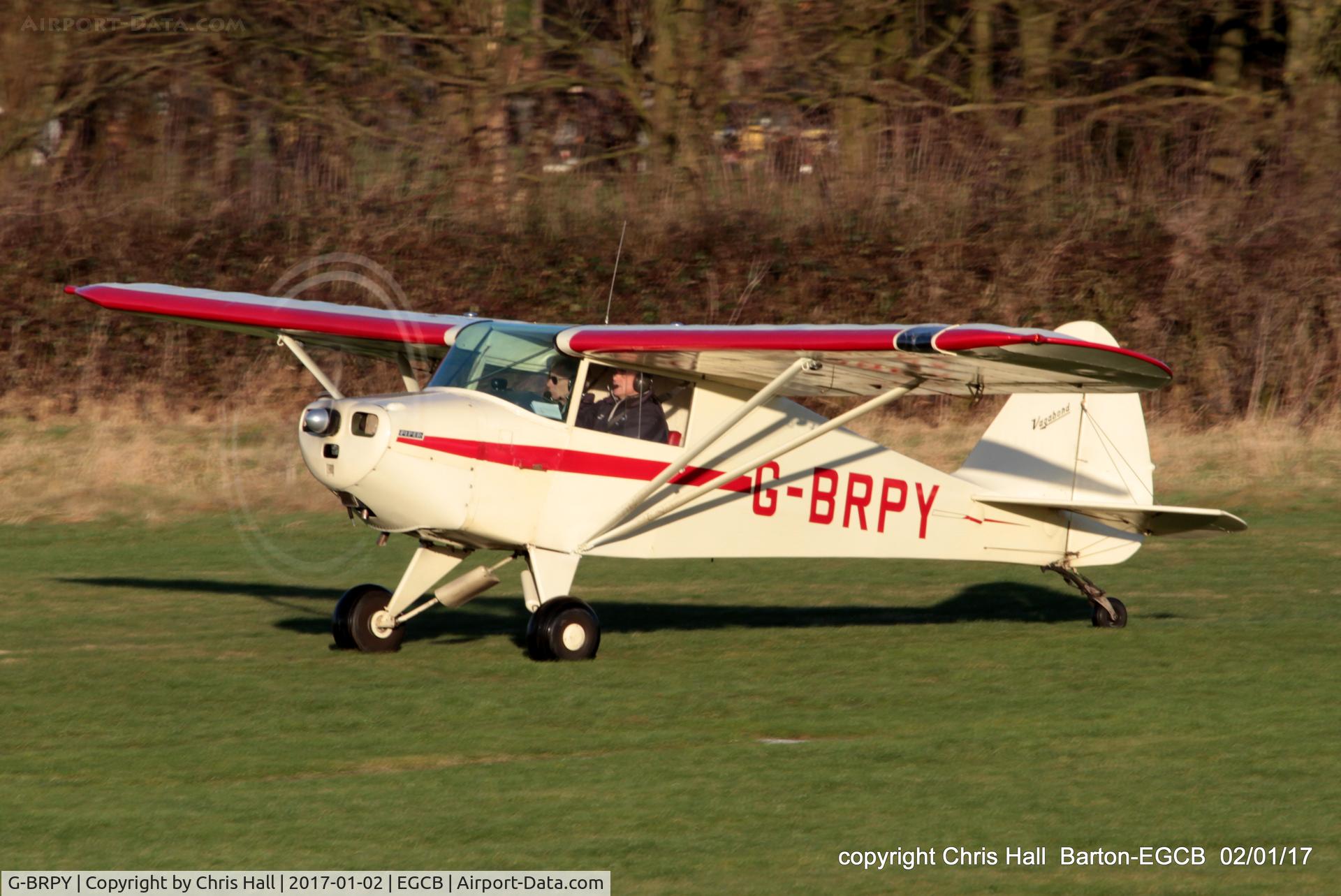 G-BRPY, 1948 Piper PA-15 Vagabond Vagabond C/N 15-141, at Barton