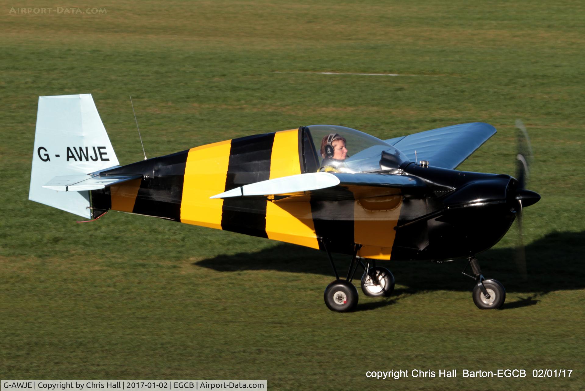 G-AWJE, 1968 Tipsy T-66 Nipper Mk 3 C/N S121, at Barton