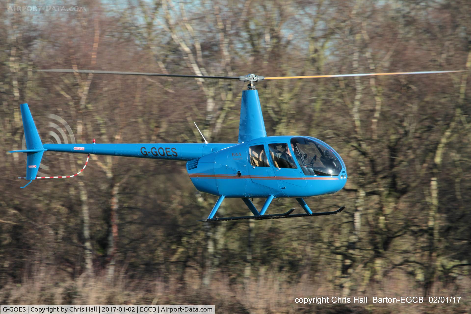G-GOES, 2005 Robinson R44 Raven II C/N 10942, at Barton