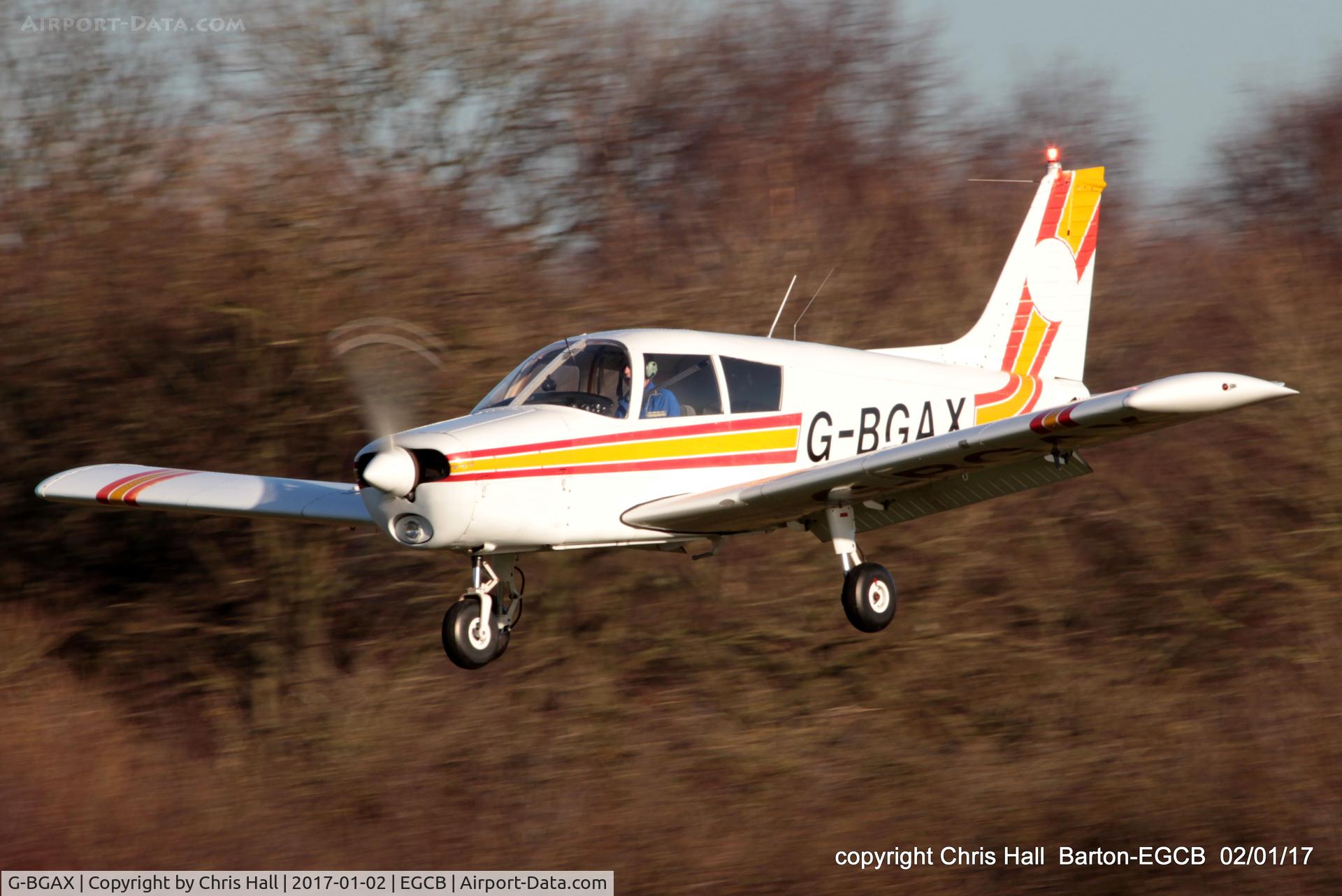 G-BGAX, 1973 Piper PA-28-140 Cherokee C/N 28-7325409, at Barton