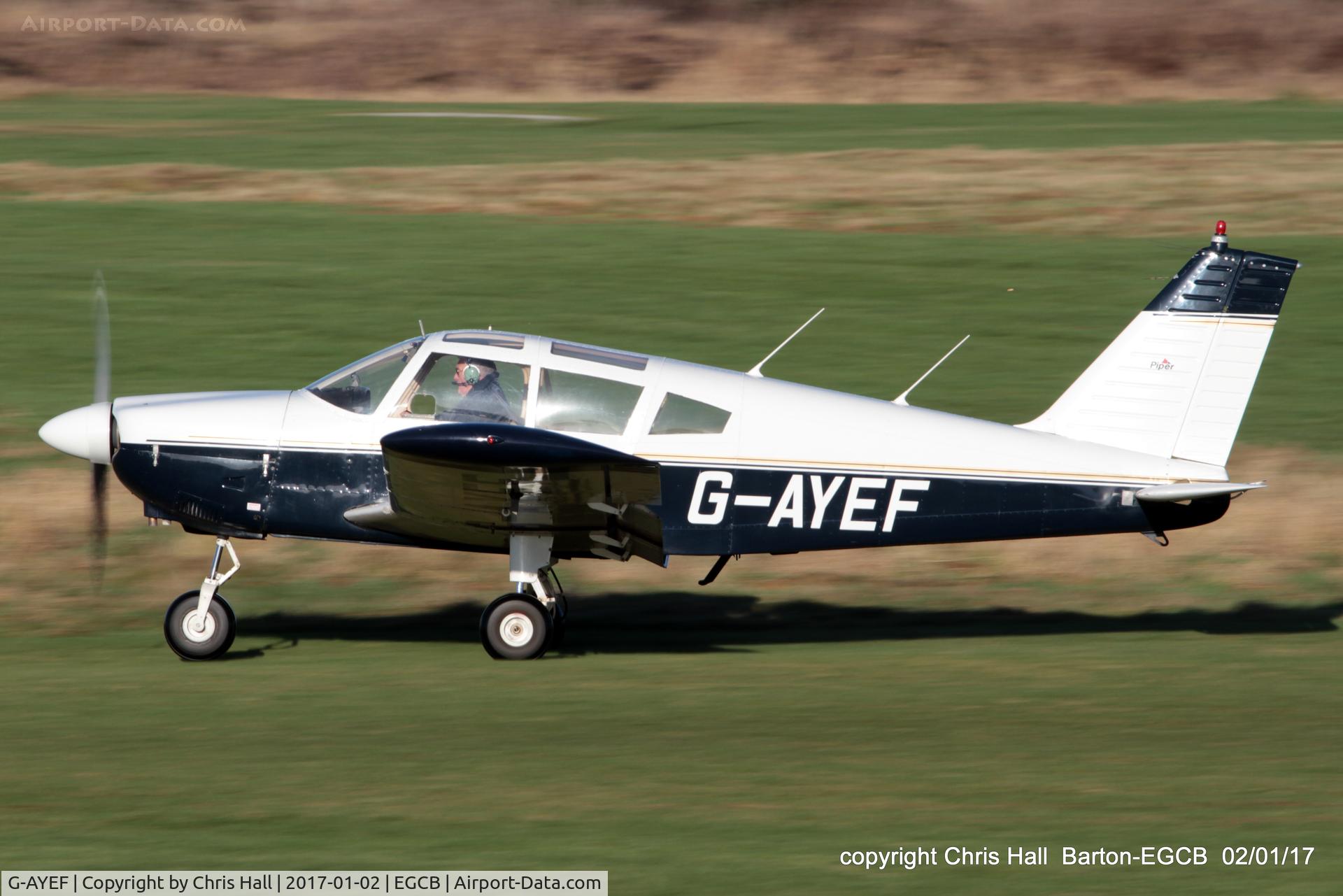 G-AYEF, 1970 Piper PA-28-180 Cherokee C/N 28-5815, at Barton