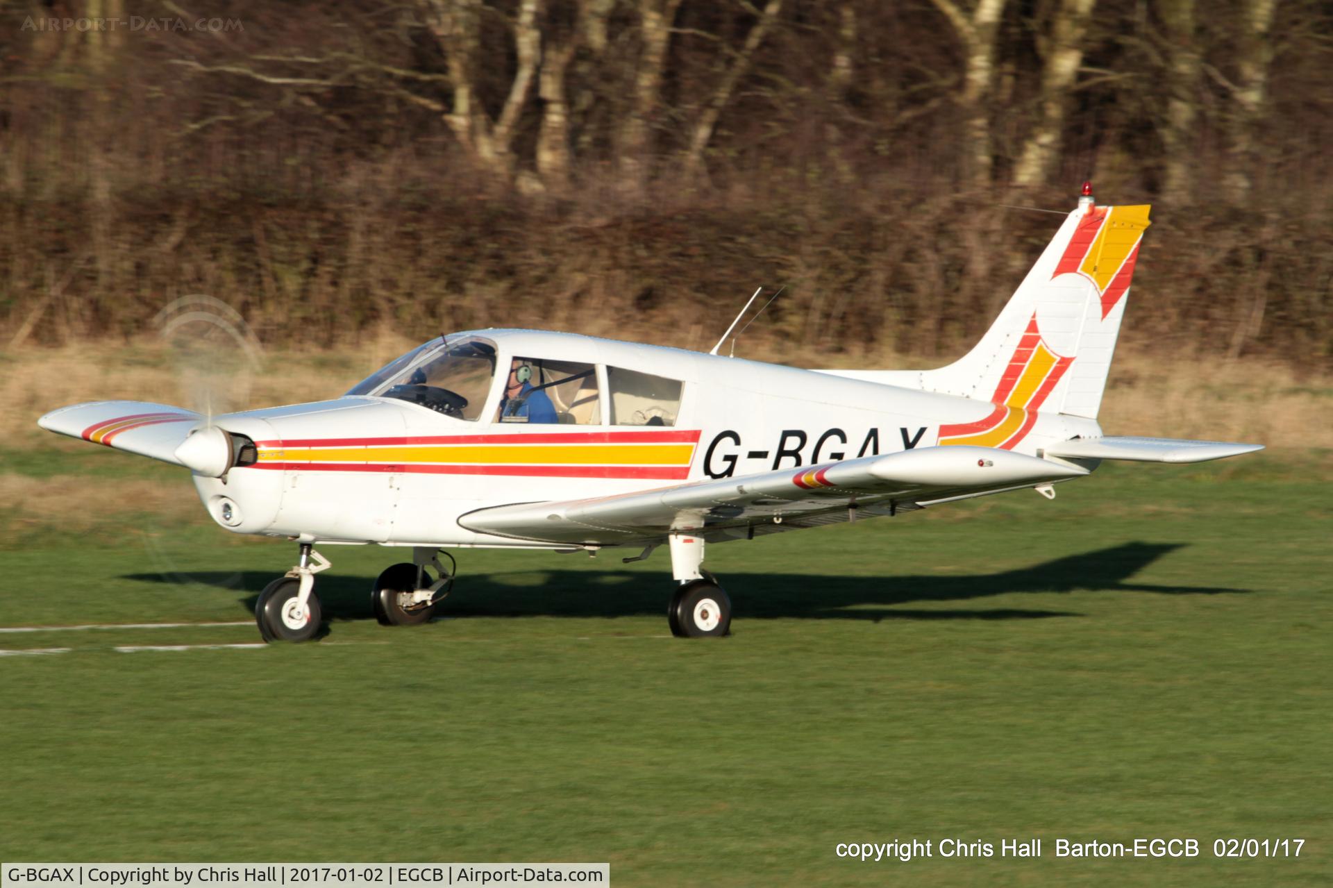 G-BGAX, 1973 Piper PA-28-140 Cherokee C/N 28-7325409, at Barton