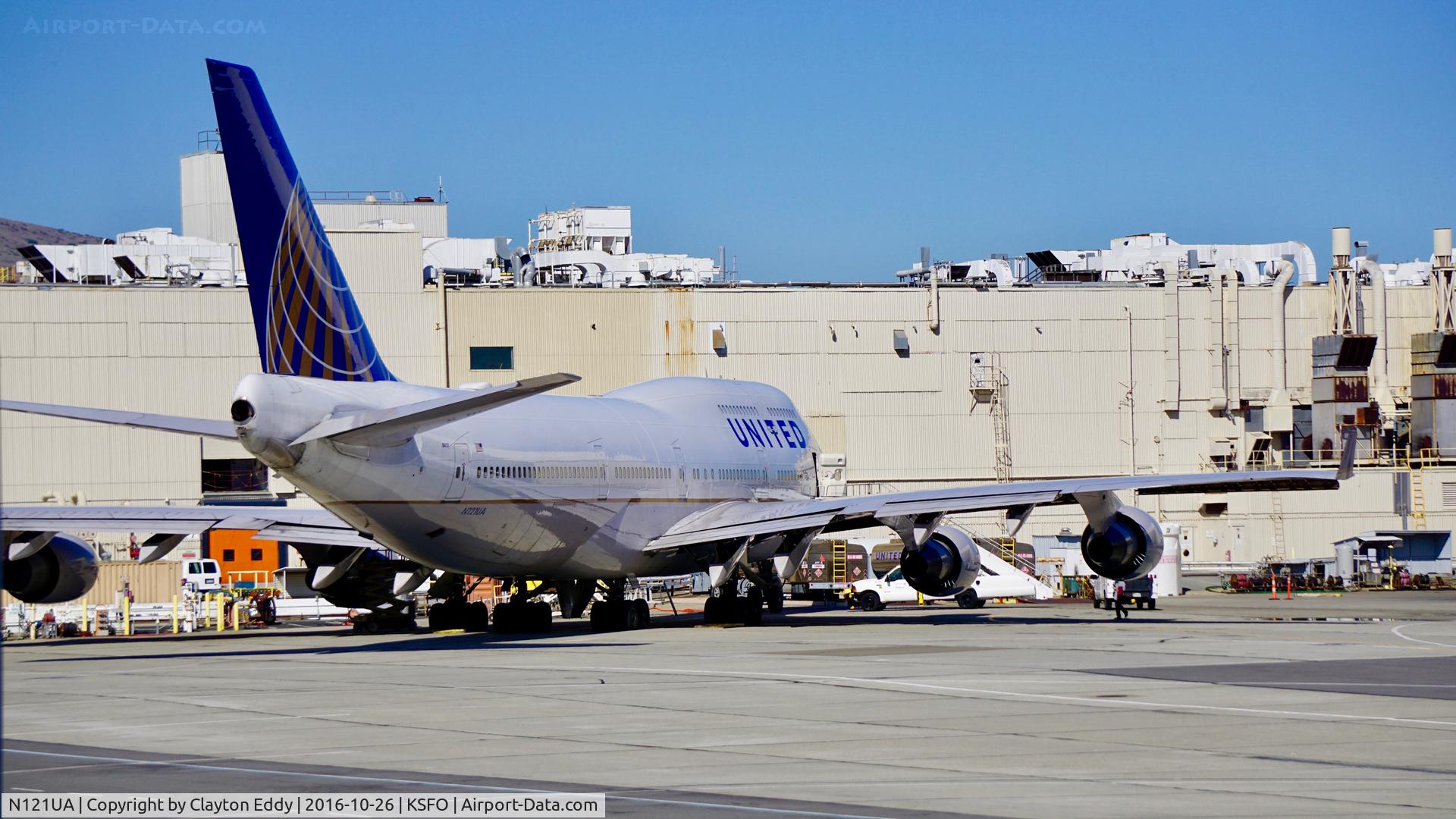 N121UA, 1999 Boeing 747-422 C/N 29167, SFO 2016