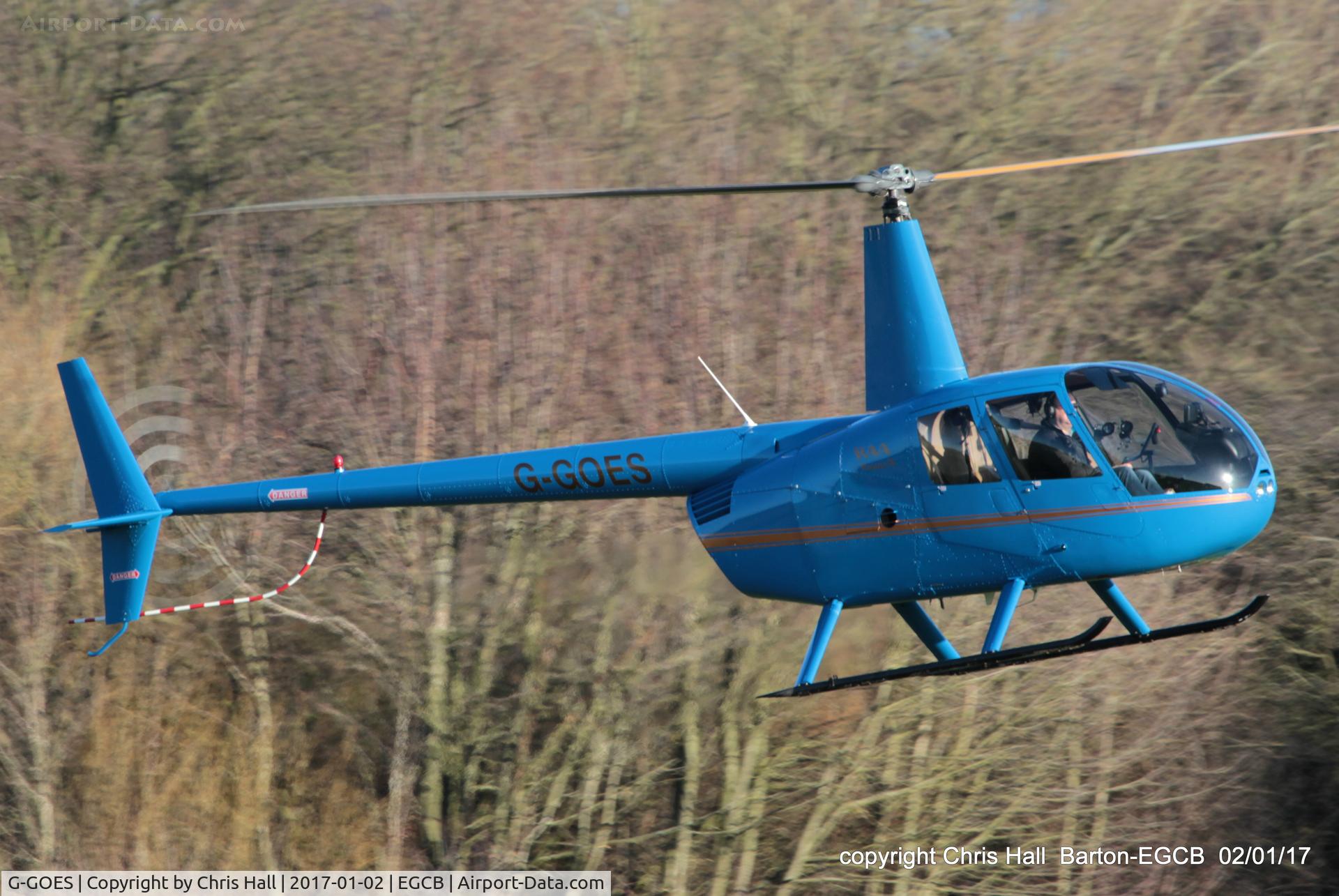 G-GOES, 2005 Robinson R44 Raven II C/N 10942, at Barton