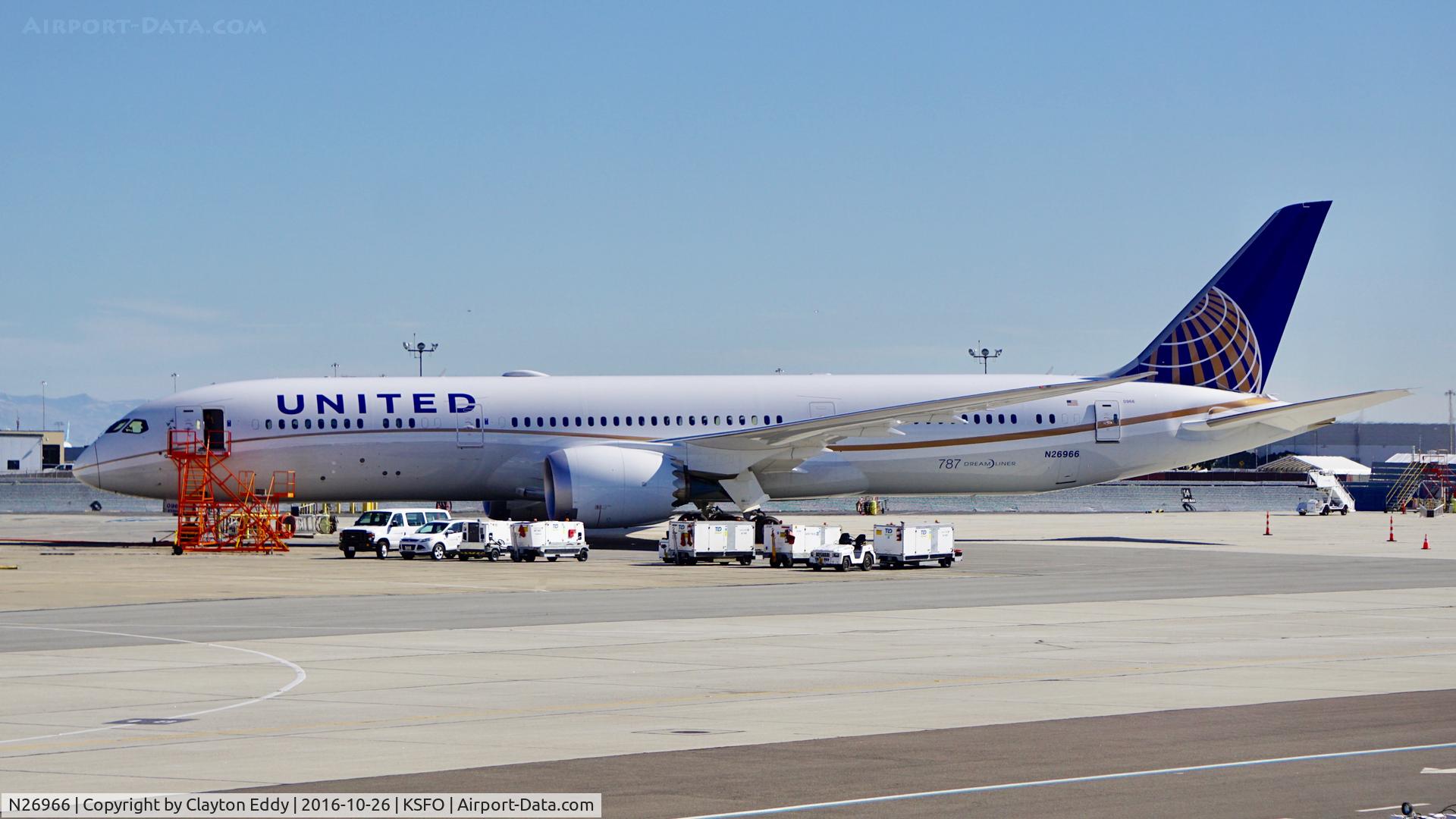 N26966, 2016 Boeing 787-9 Dreamliner C/N 60143, SFO 2016