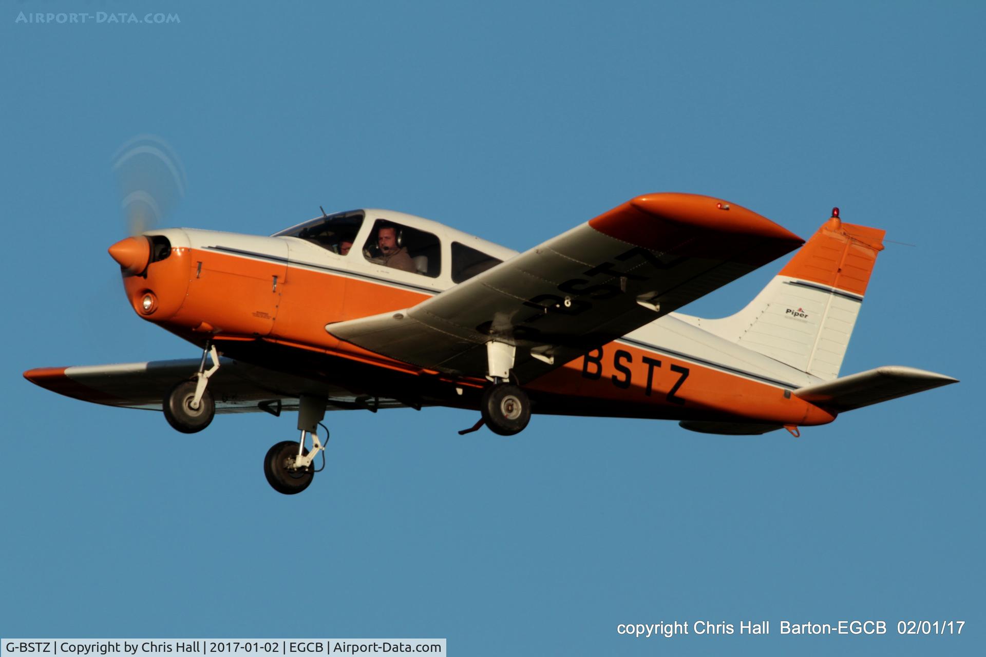 G-BSTZ, 1977 Piper PA-28-140 Cherokee Cruiser C/N 28-7725153, at Barton