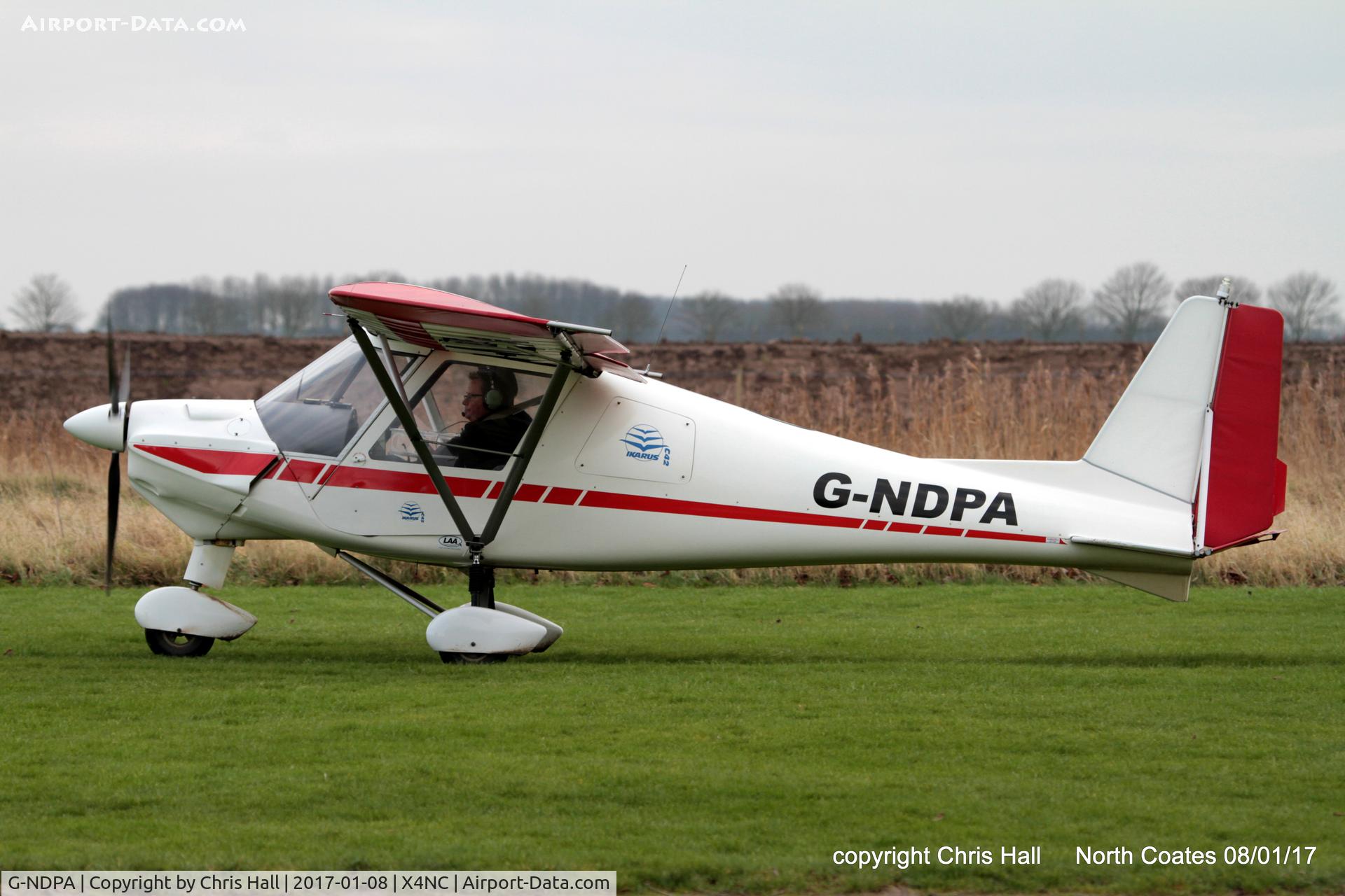 G-NDPA, 2003 Comco Ikarus C42 FB UK C/N PFA 322-14056, at the Brass Monkey fly in, North Coates