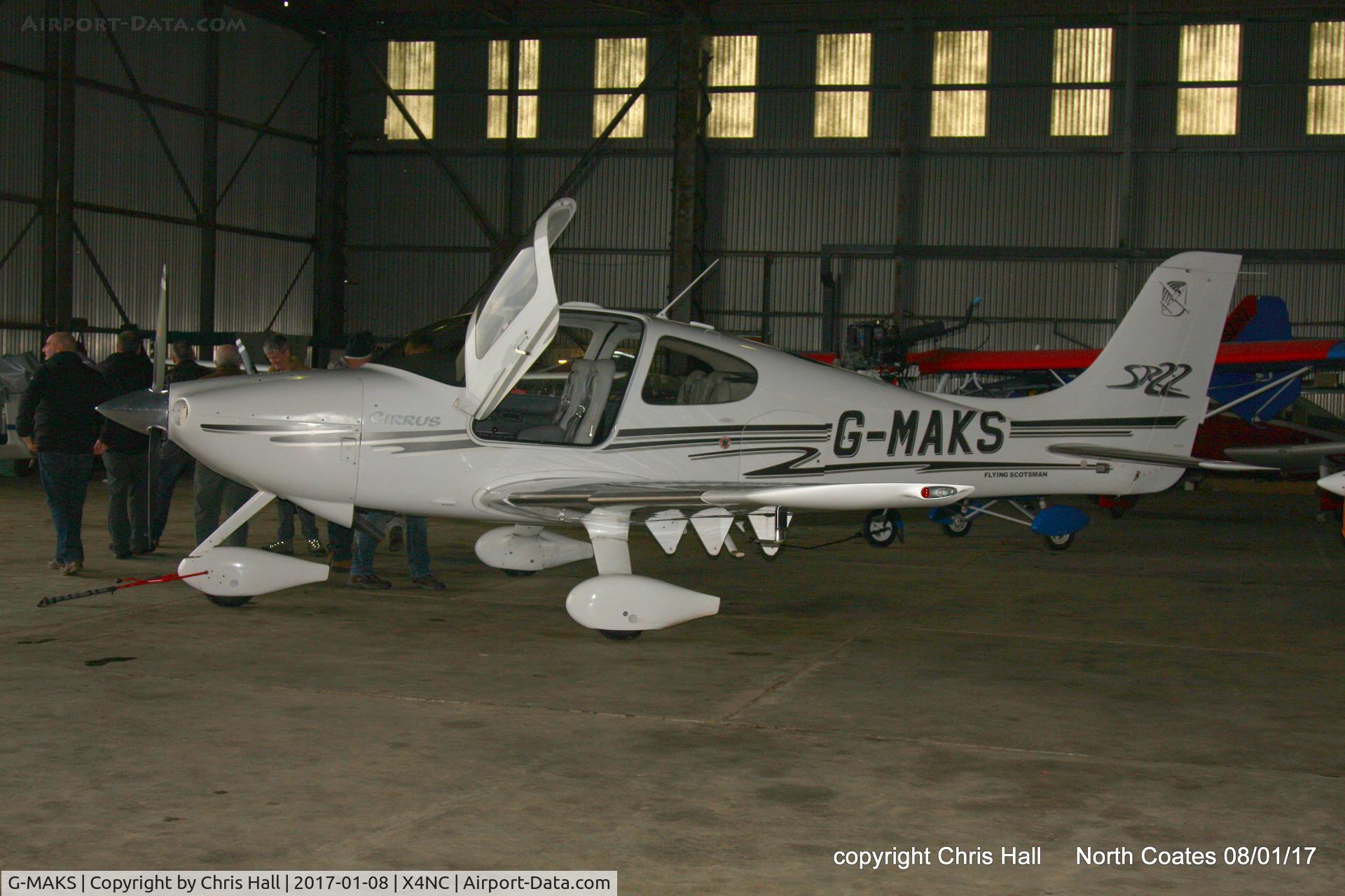 G-MAKS, 2002 Cirrus SR22 C/N 0367, at the Brass Monkey fly in, North Coates
