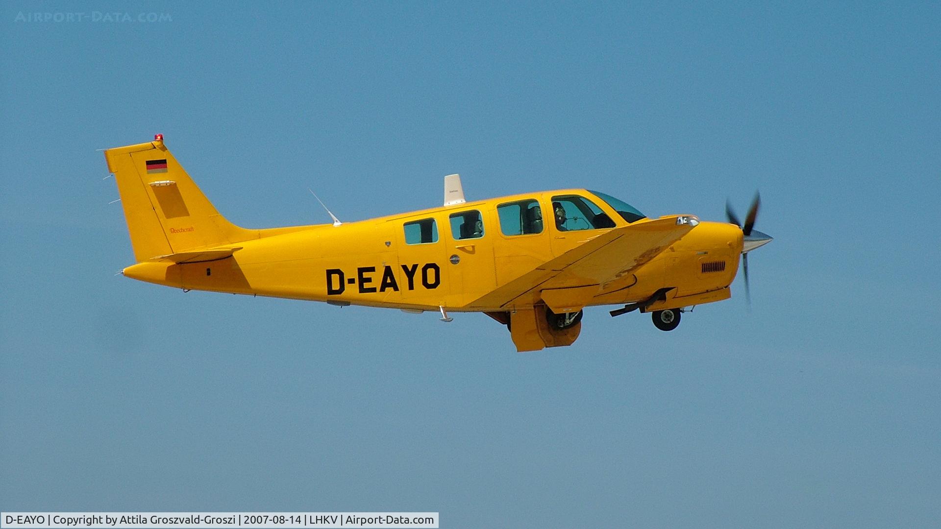 D-EAYO, 1991 Beech A36AT Bonanza 36 C/N E-2651, Kaposújlak Airport, Hungary