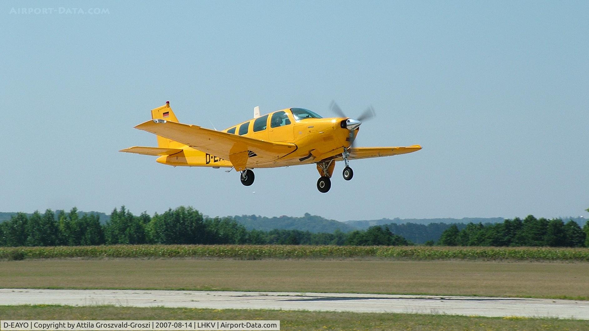D-EAYO, 1991 Beech A36AT Bonanza 36 C/N E-2651, Kaposújlak Airport, Hungary