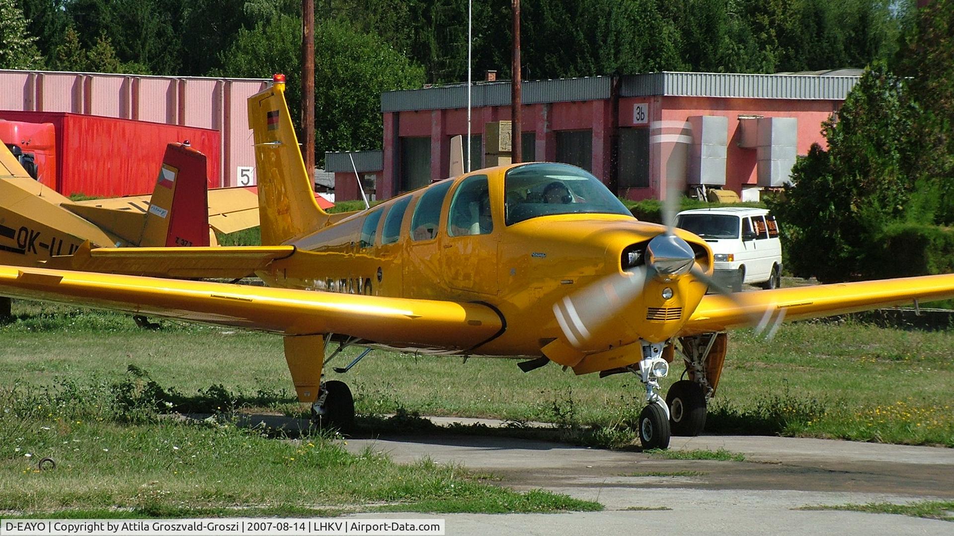 D-EAYO, 1991 Beech A36AT Bonanza 36 C/N E-2651, Kaposújlak Airport, Hungary