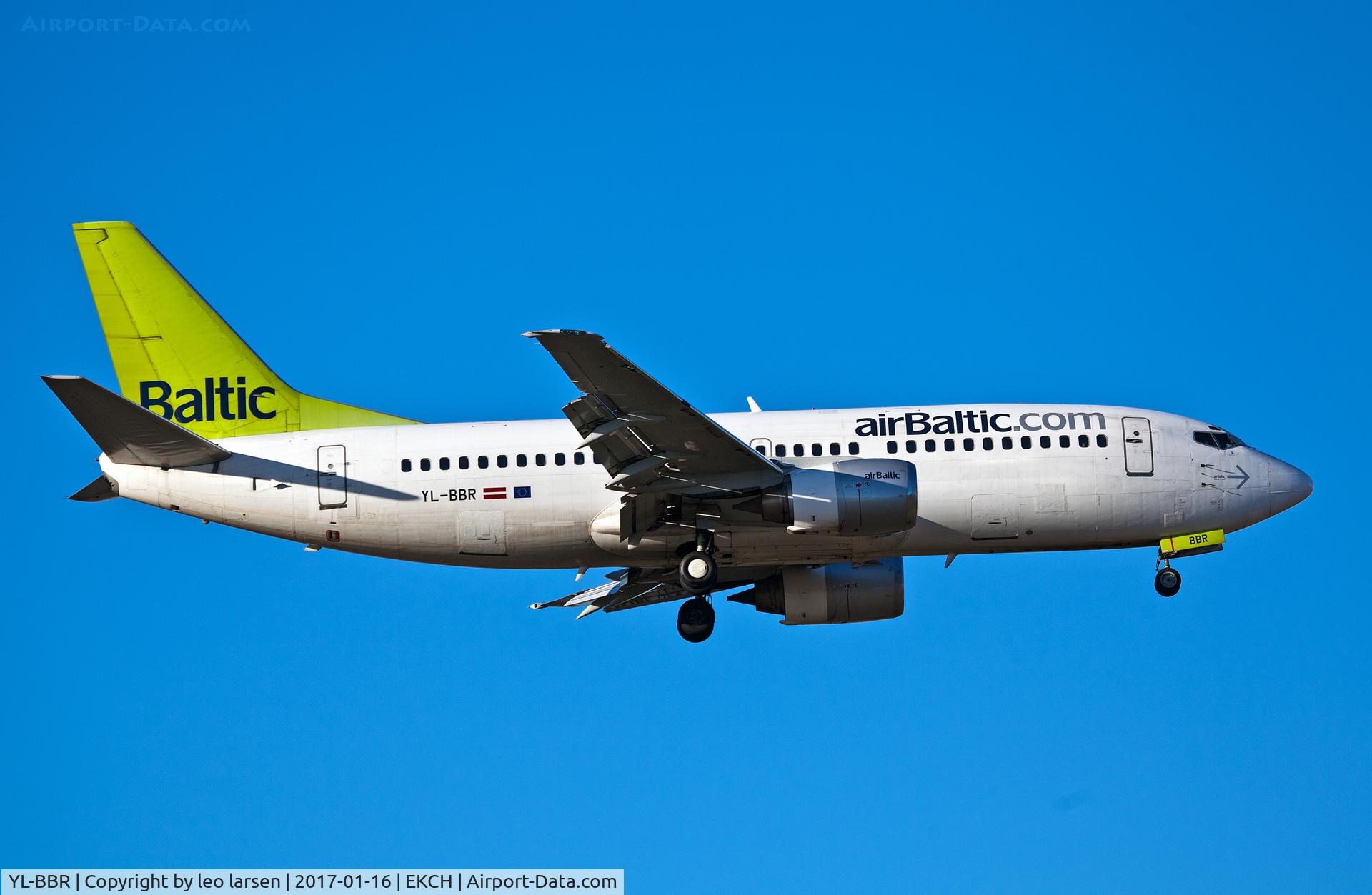 YL-BBR, 1998 Boeing 737-31S C/N 29266, Copenhagen 16.1.2017