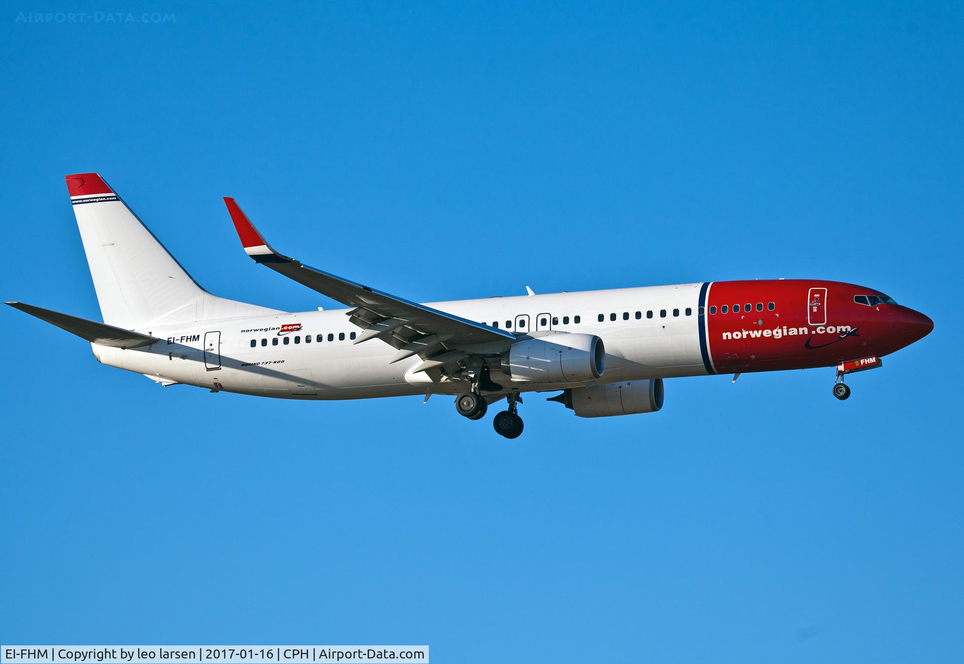 EI-FHM, 2015 Boeing 737-8JP C/N 42070, Copenhagen 16.1.2017