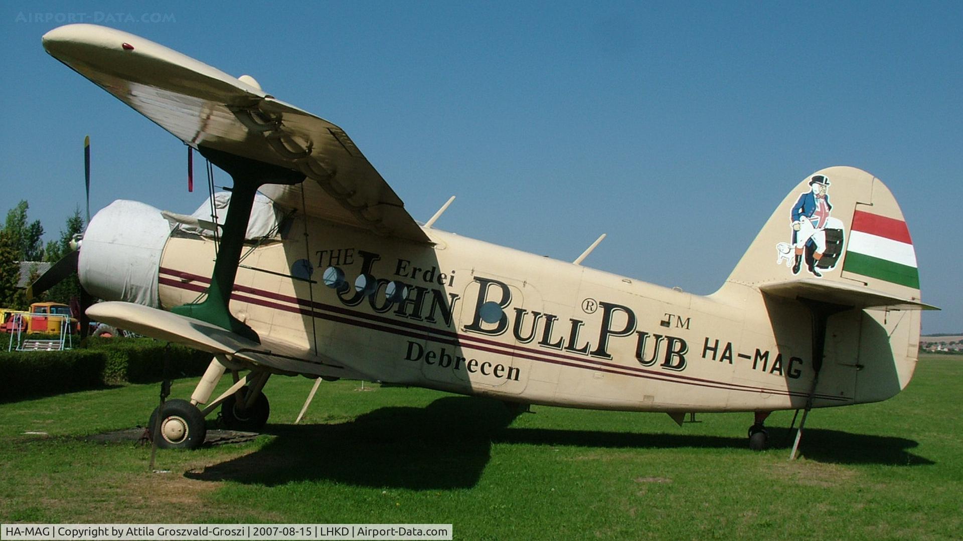 HA-MAG, Antonov (PZL-Mielec) An-2P C/N 1G114-36, Kecskéd Airfield, Hungary