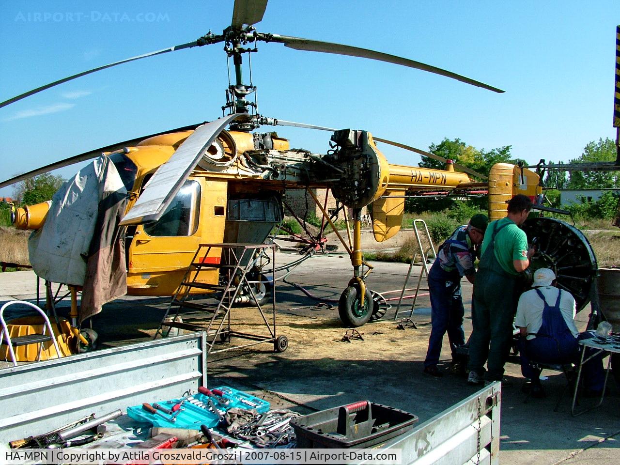 HA-MPN, 1978 Kamov Ka-26 Hoodlum C/N 7806312, Tata, agricultural depot, take-off field, Hungary