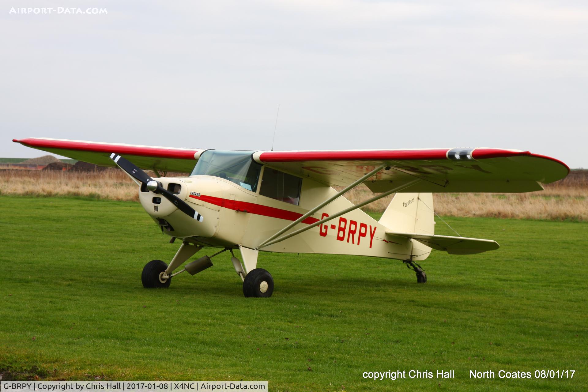 G-BRPY, 1948 Piper PA-15 Vagabond Vagabond C/N 15-141, at the Brass Monkey fly in, North Coates