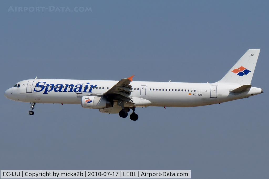 EC-IJU, 2002 Airbus A321-231 C/N 1843, Landing