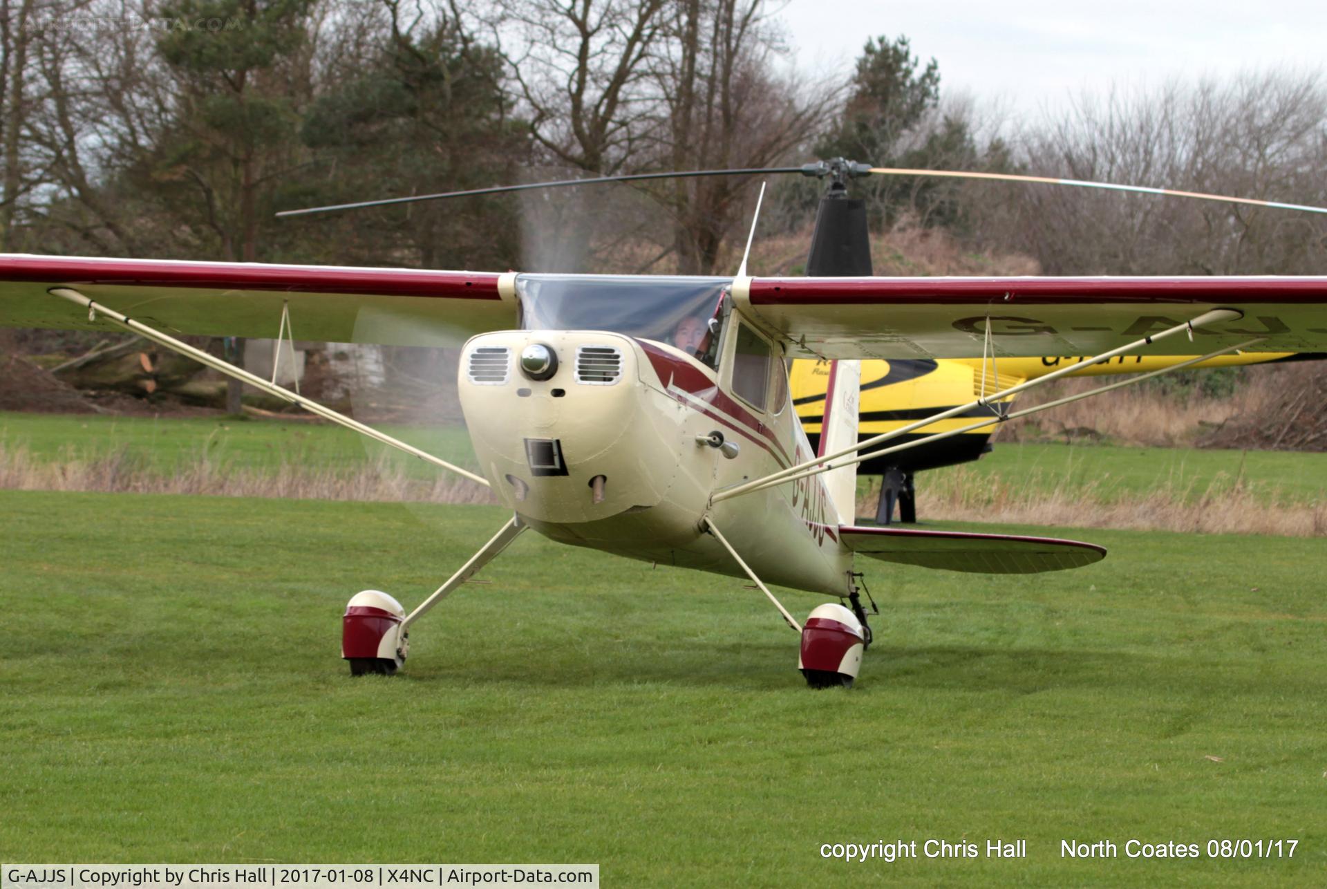G-AJJS, 1947 Cessna 120 C/N 13047, at the Brass Monkey fly in, North Coates