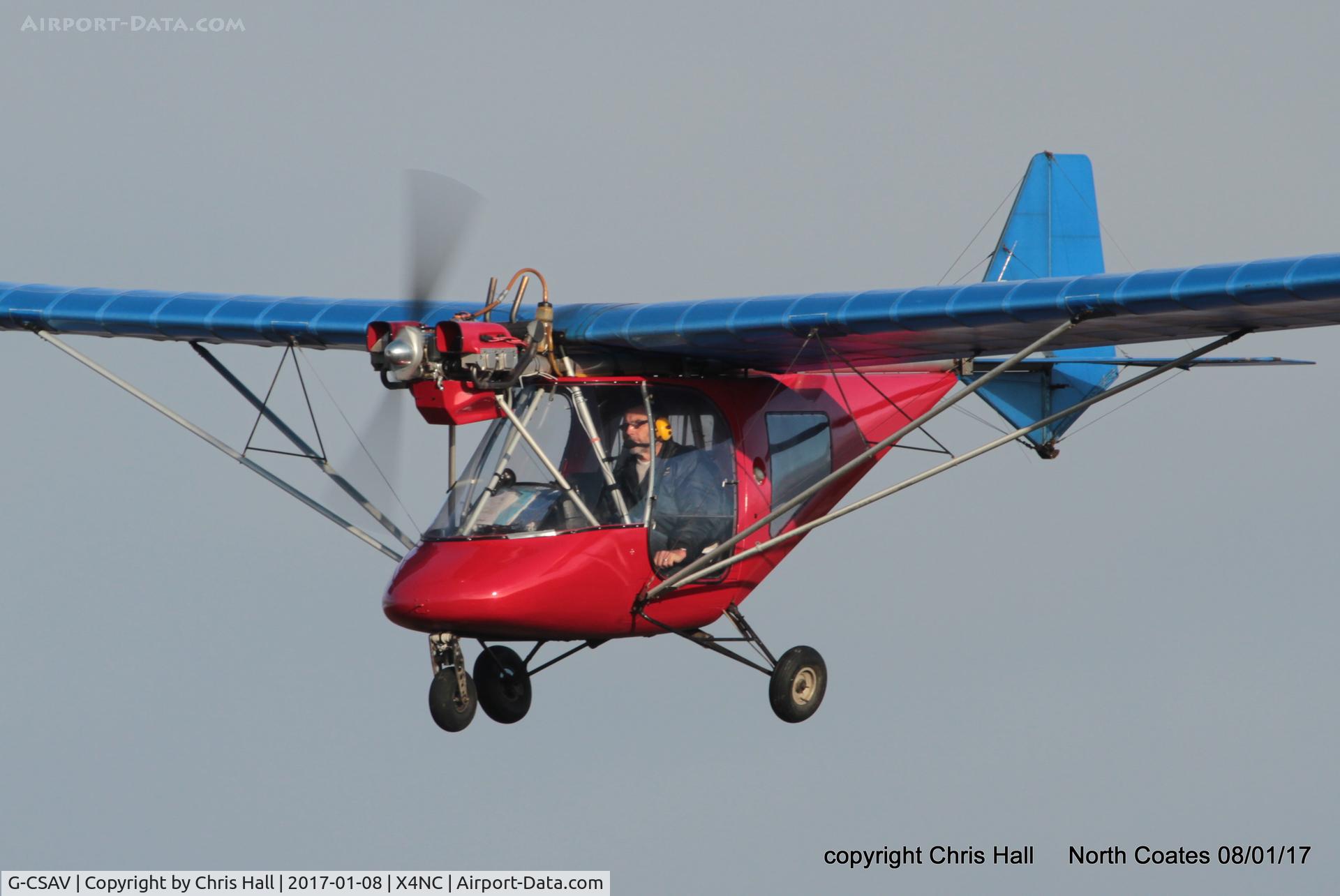 G-CSAV, 2002 Thruster T600N 450 C/N 0032-T600N-064, at the Brass Monkey fly in, North Coates