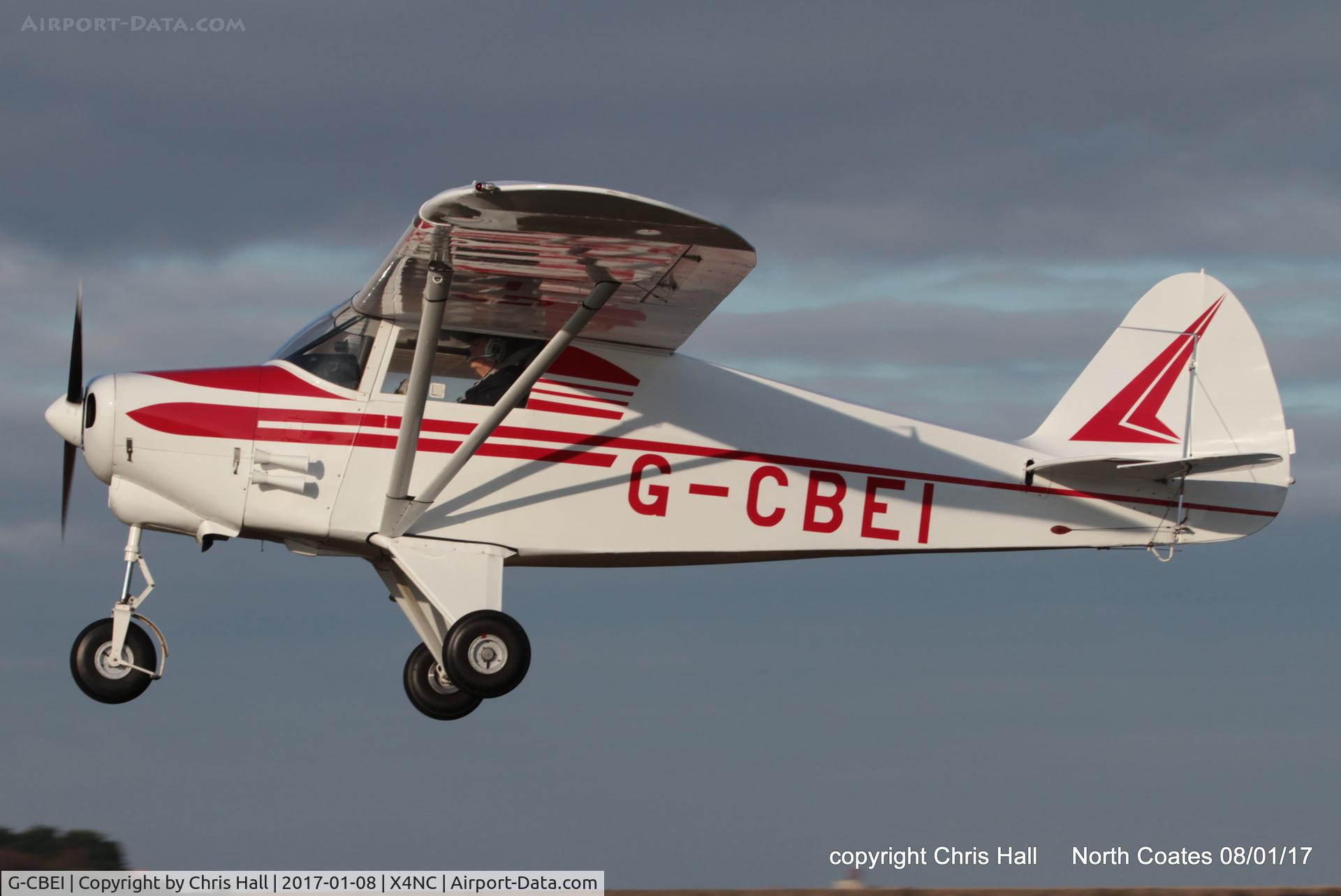 G-CBEI, 1961 Piper PA-22-108 Colt Colt C/N 22-9136, at the Brass Monkey fly in, North Coates