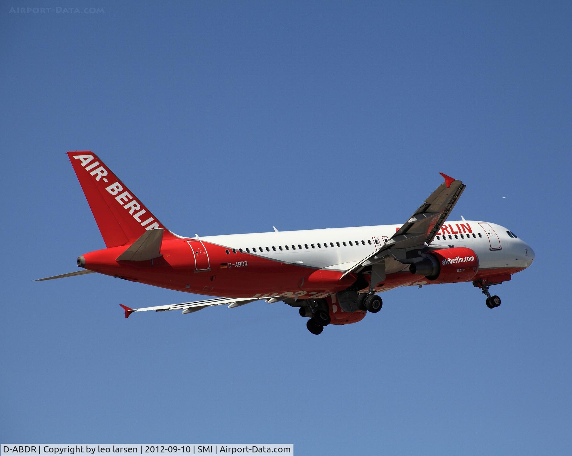 D-ABDR, 2007 Airbus A320-214 C/N 3242, Samos 10.9.2012