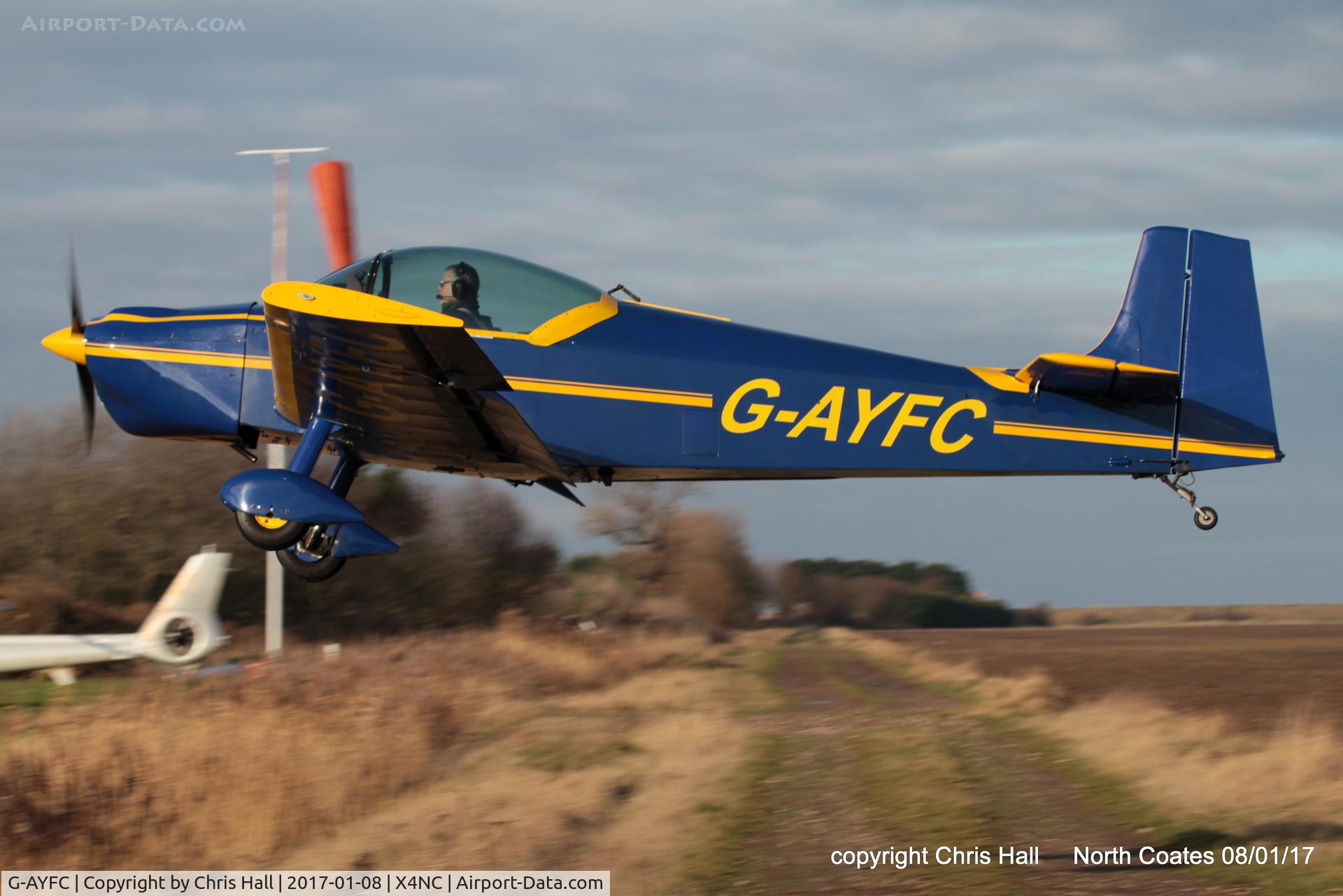 G-AYFC, 1970 Rollason Druine D-62B Condor C/N RAE/644, at the Brass Monkey fly in, North Coates