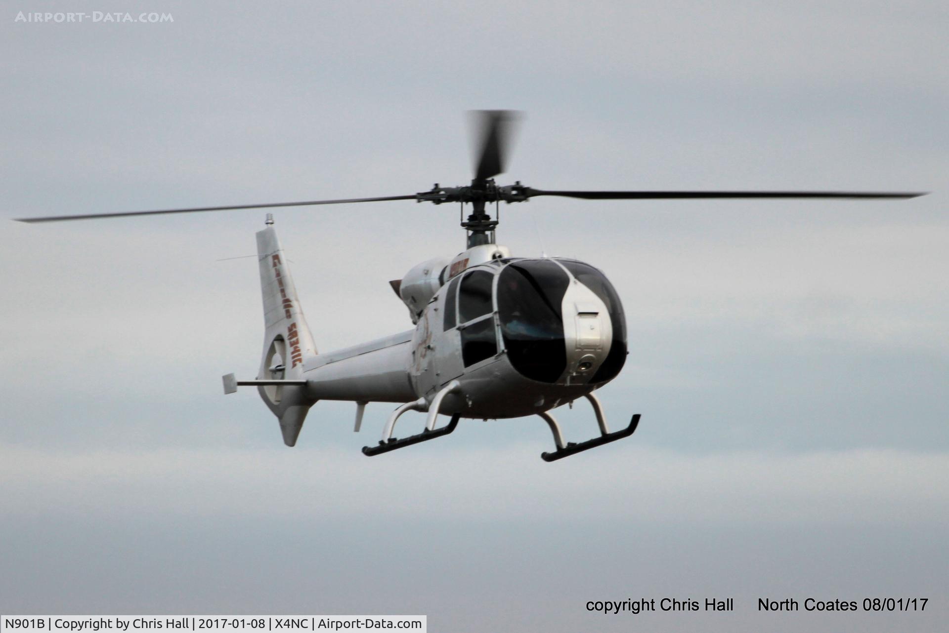 N901B, 1977 Aerospatiale SA-341G Gazelle C/N 1410, at the Brass Monkey fly in, North Coates