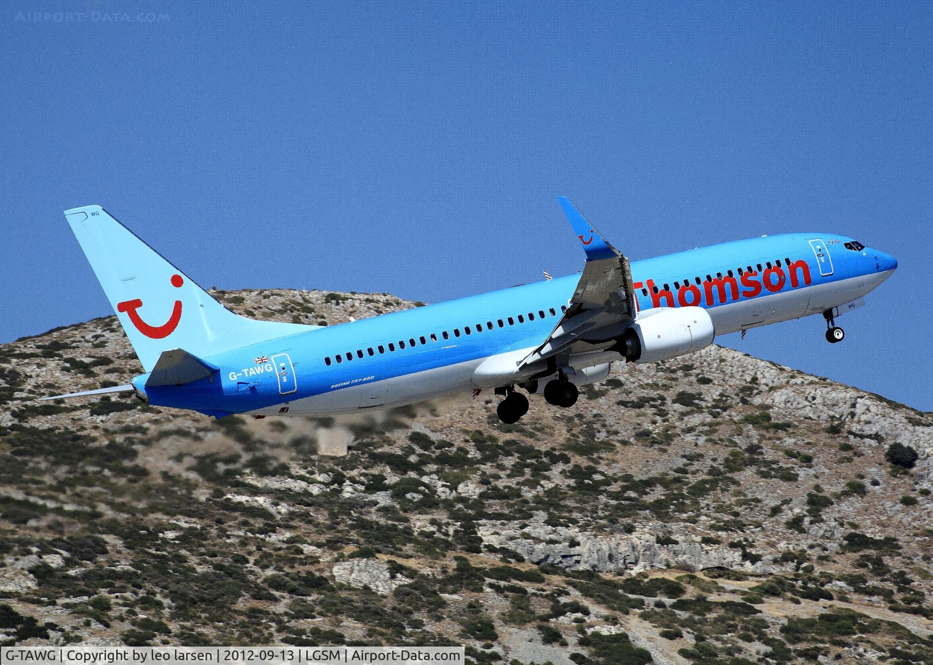 G-TAWG, 2012 Boeing 737-8K5 C/N 37266, Samos 13.9.2012
