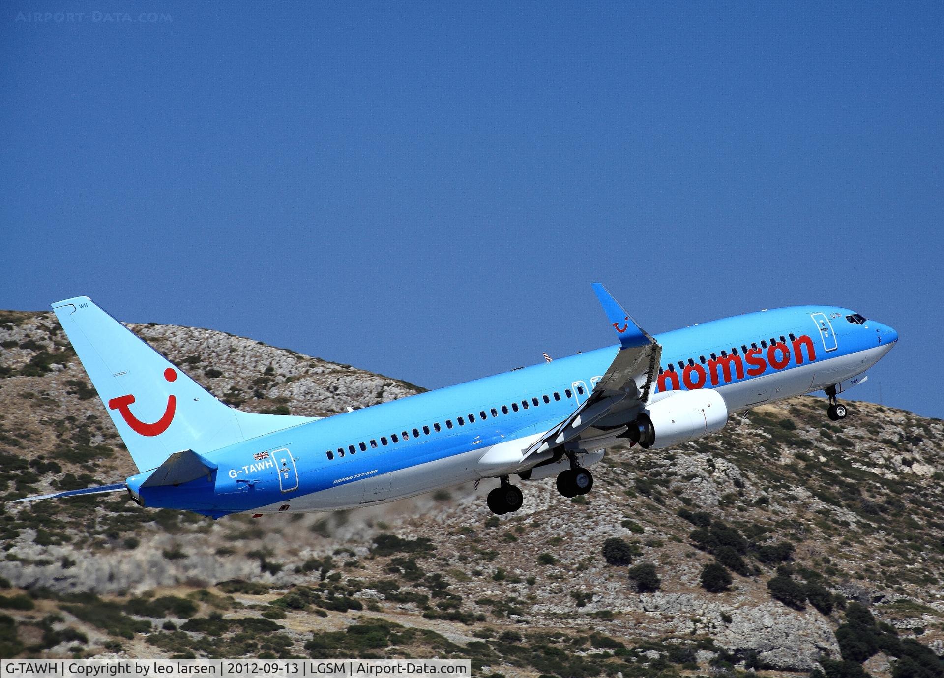 G-TAWH, 2012 Boeing 737-8K5 C/N 38107, Samos 13.9.2012