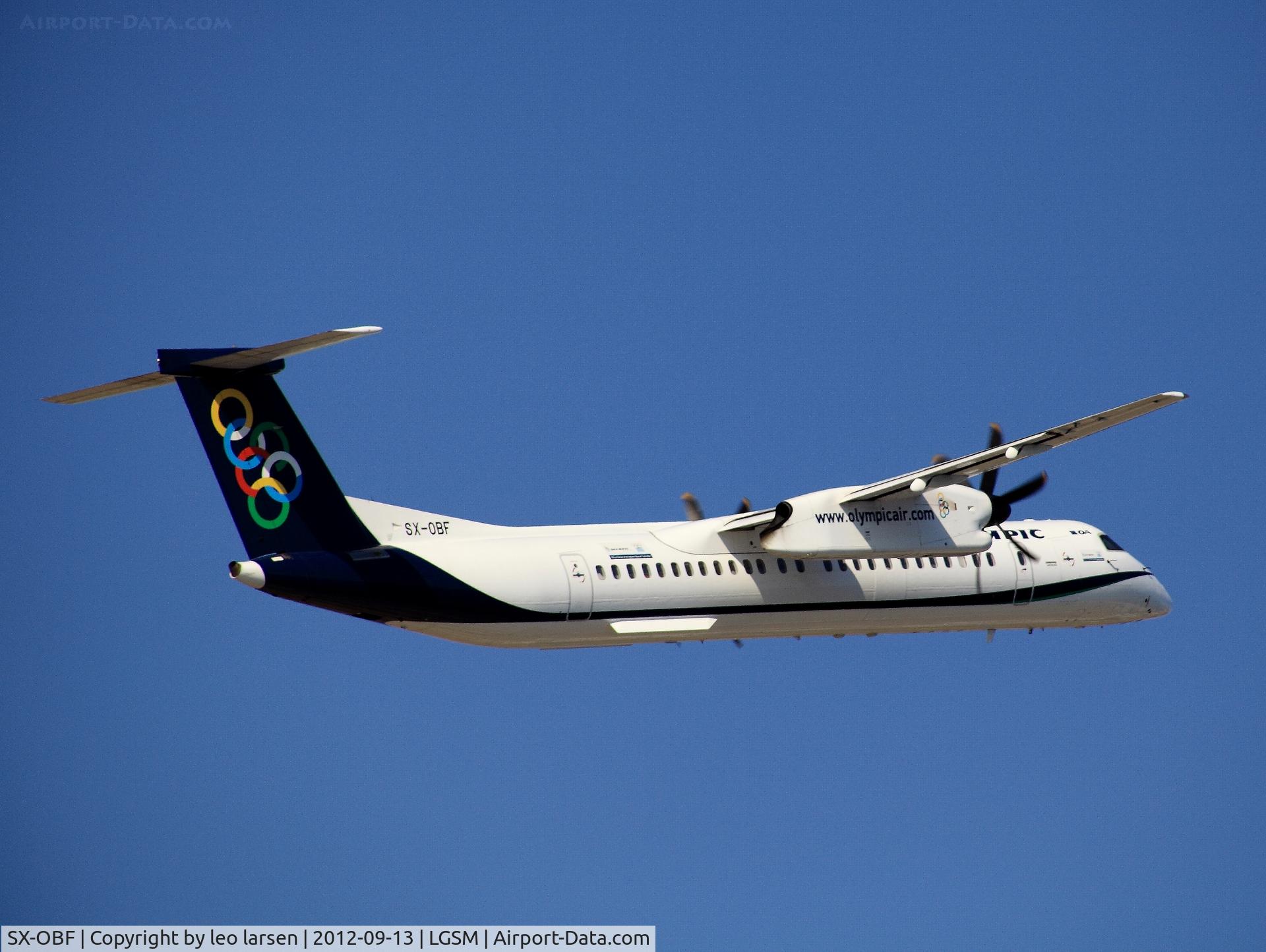 SX-OBF, 2010 De Havilland Canada DHC-8-402Q Dash 8 C/N 4318, Samos 13.9.2012