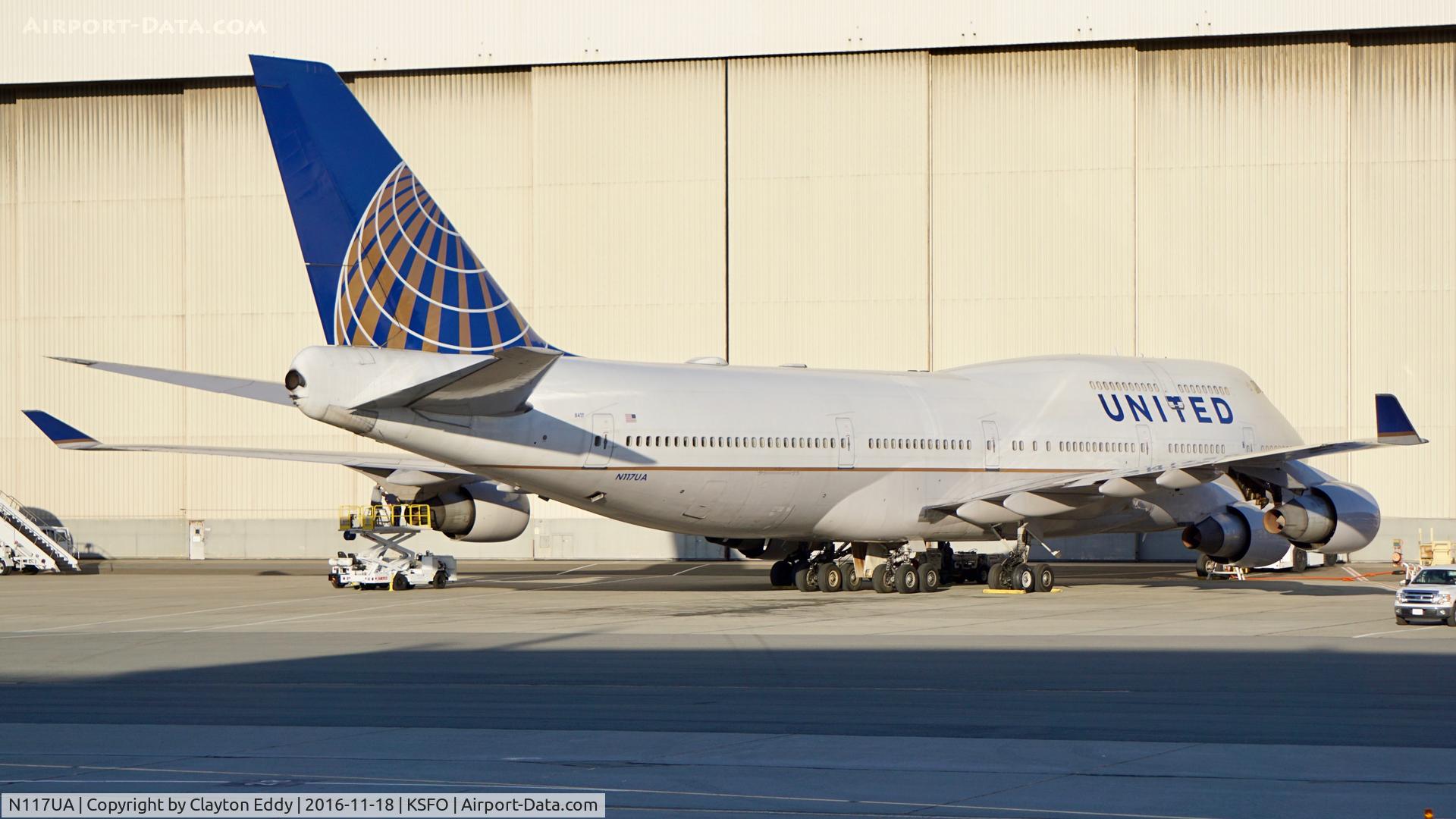 N117UA, 1999 Boeing 747-422 C/N 28810, SFO 2016
