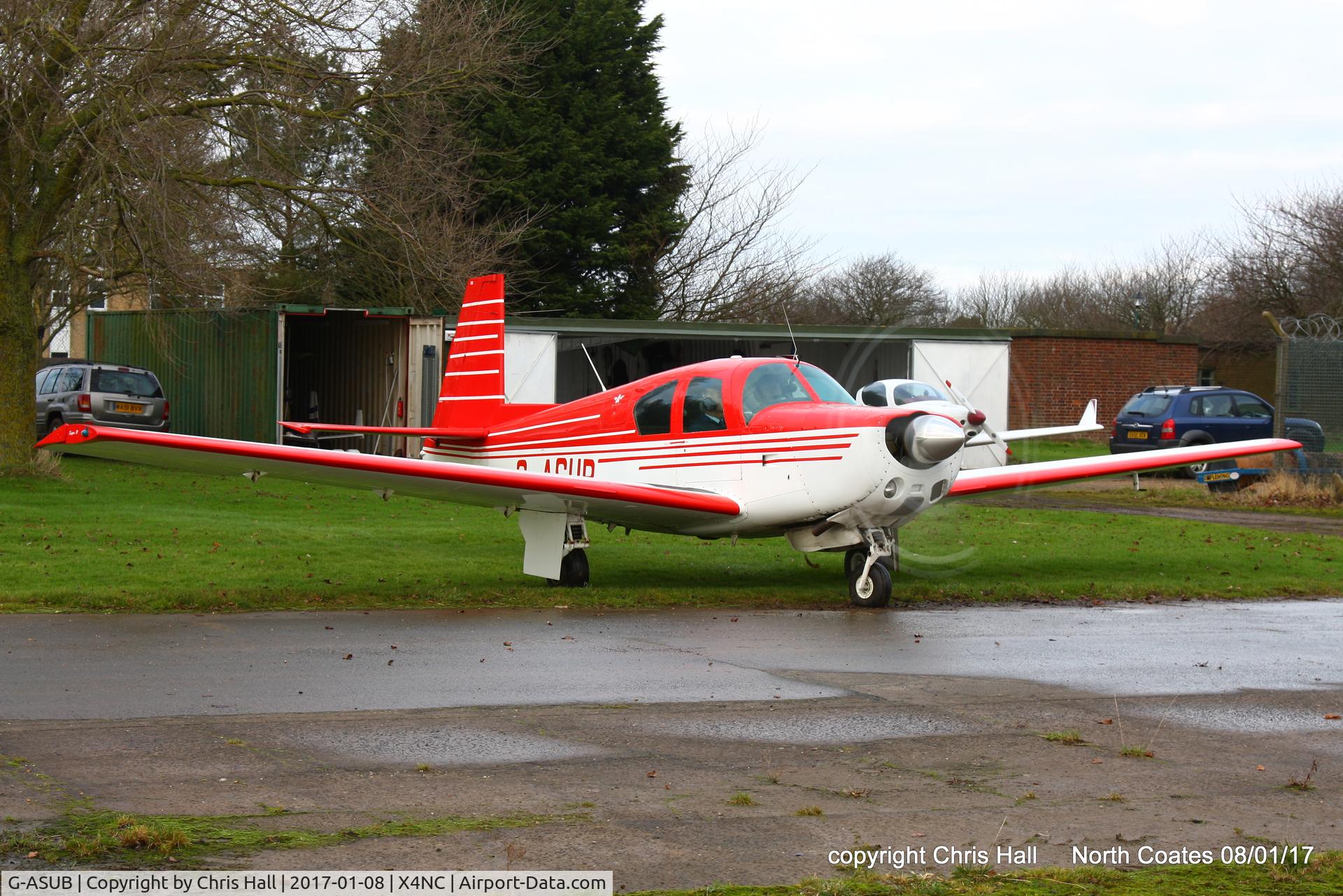 G-ASUB, 1964 Mooney M20E Super 21 C/N 397, at the Brass Monkey fly in, North Coates