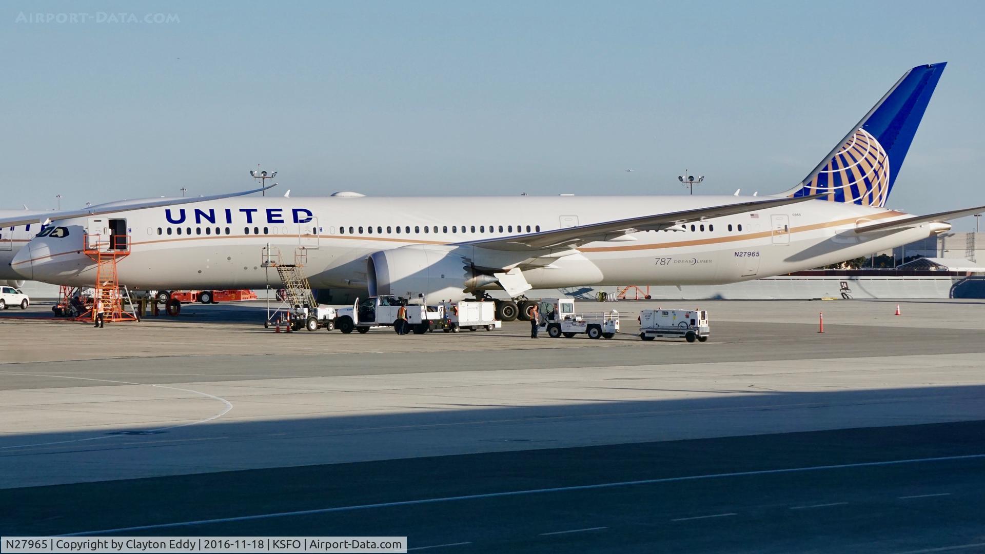 N27965, 2016 Boeing 787-9 Dreamliner C/N 37815, SFO 2016